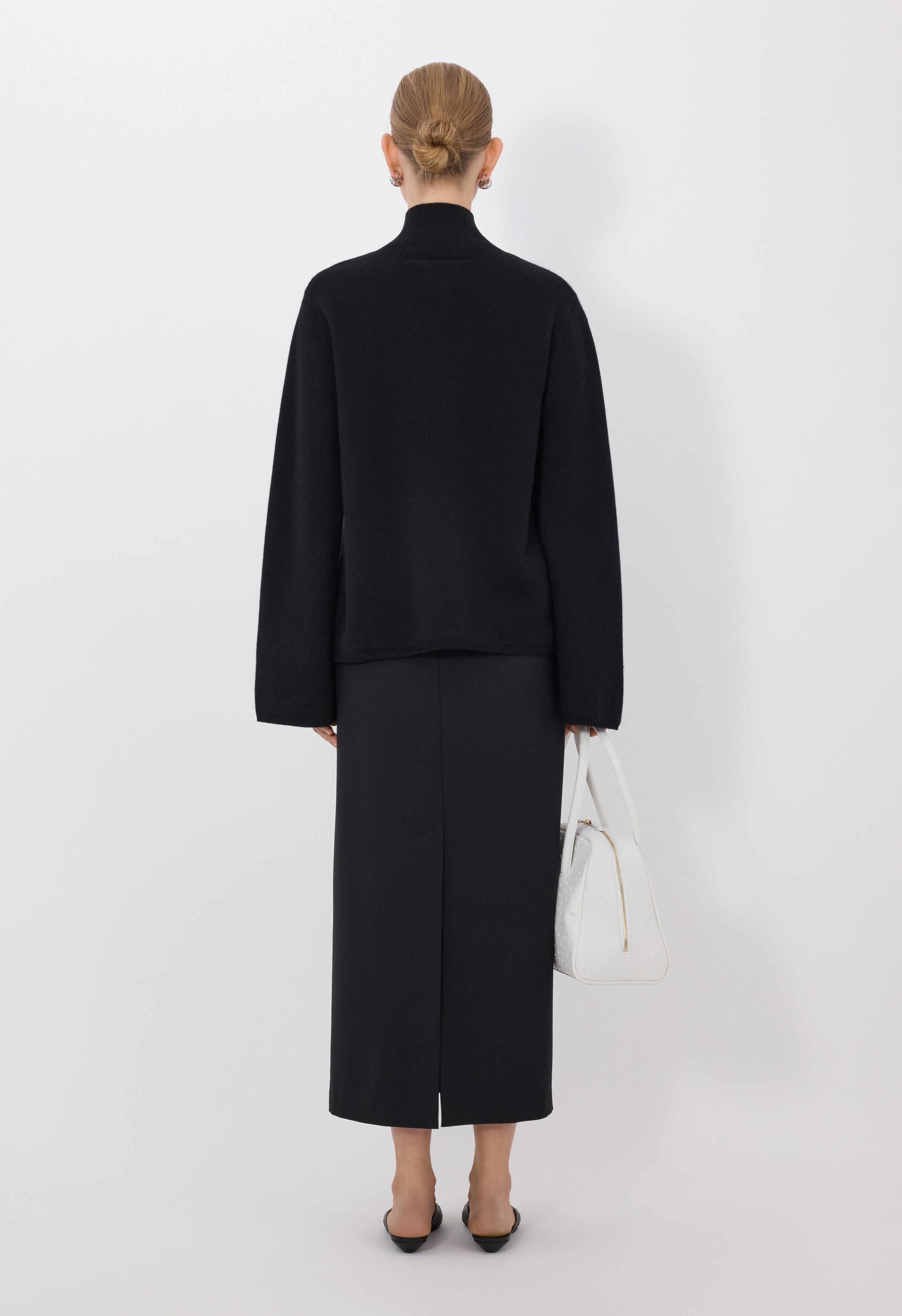 GABI Zipped cashmere cardigan