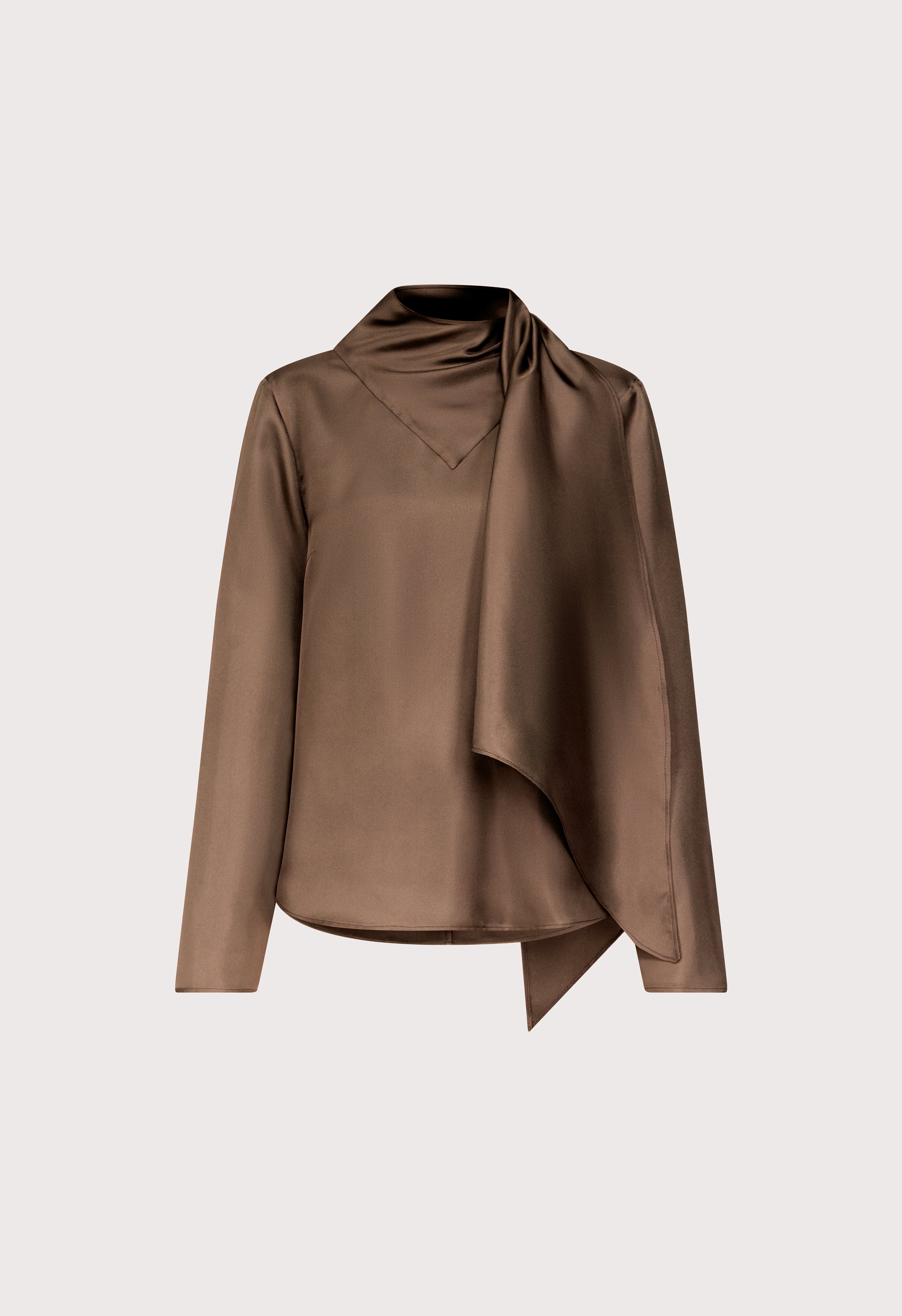 GALA Silk twill scarf top