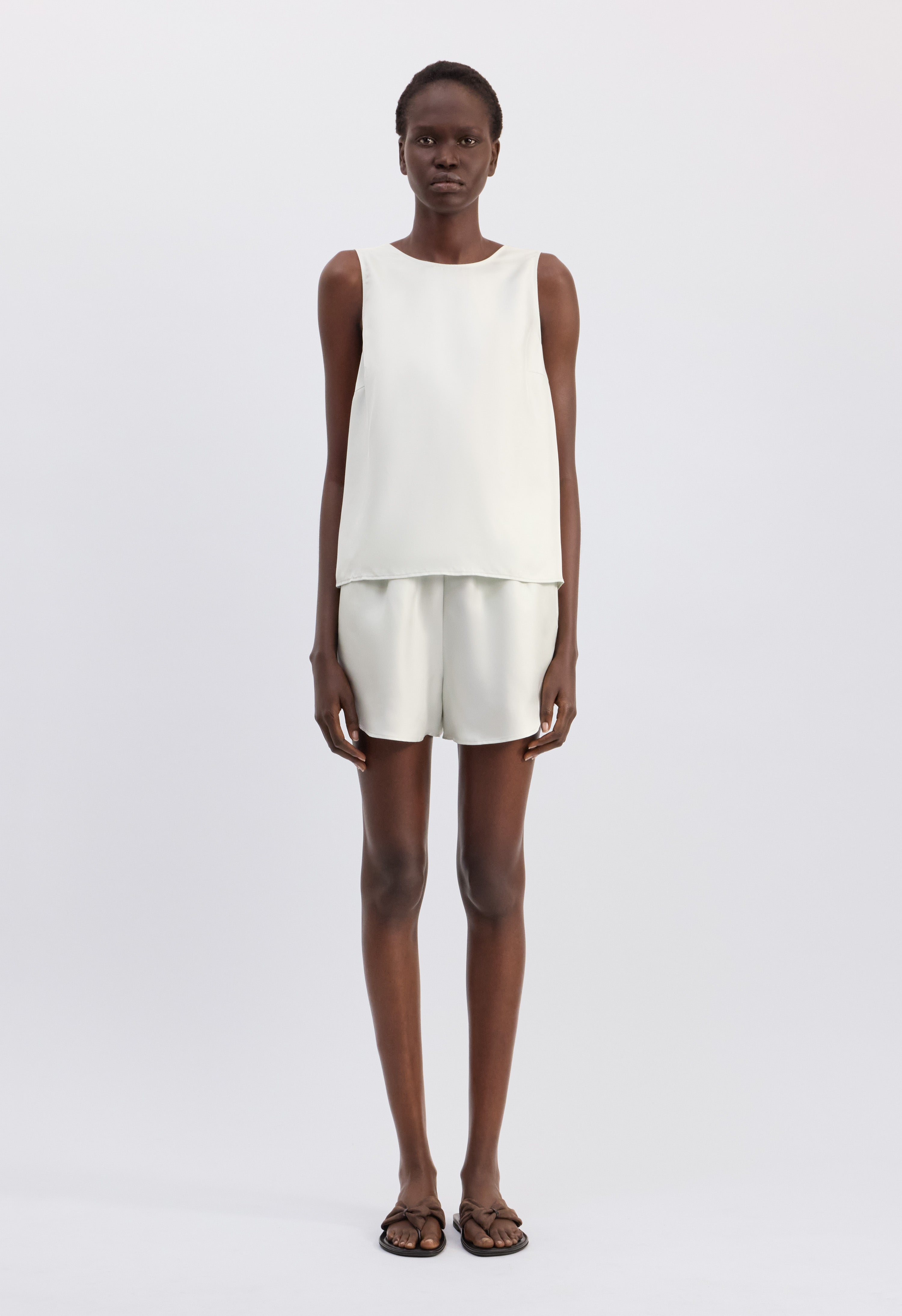 GEMA Sleeveless silk top