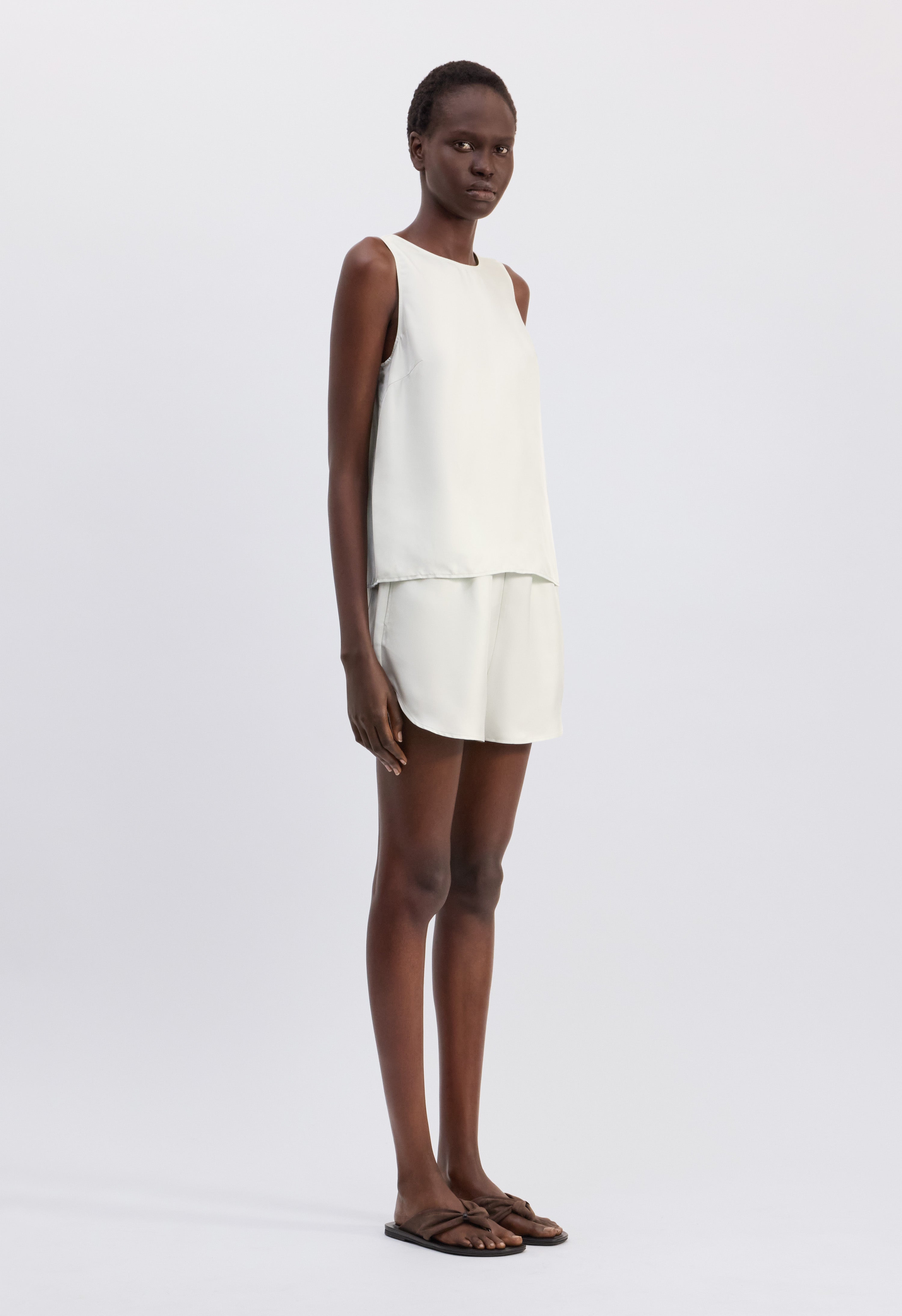GEMA Sleeveless silk top