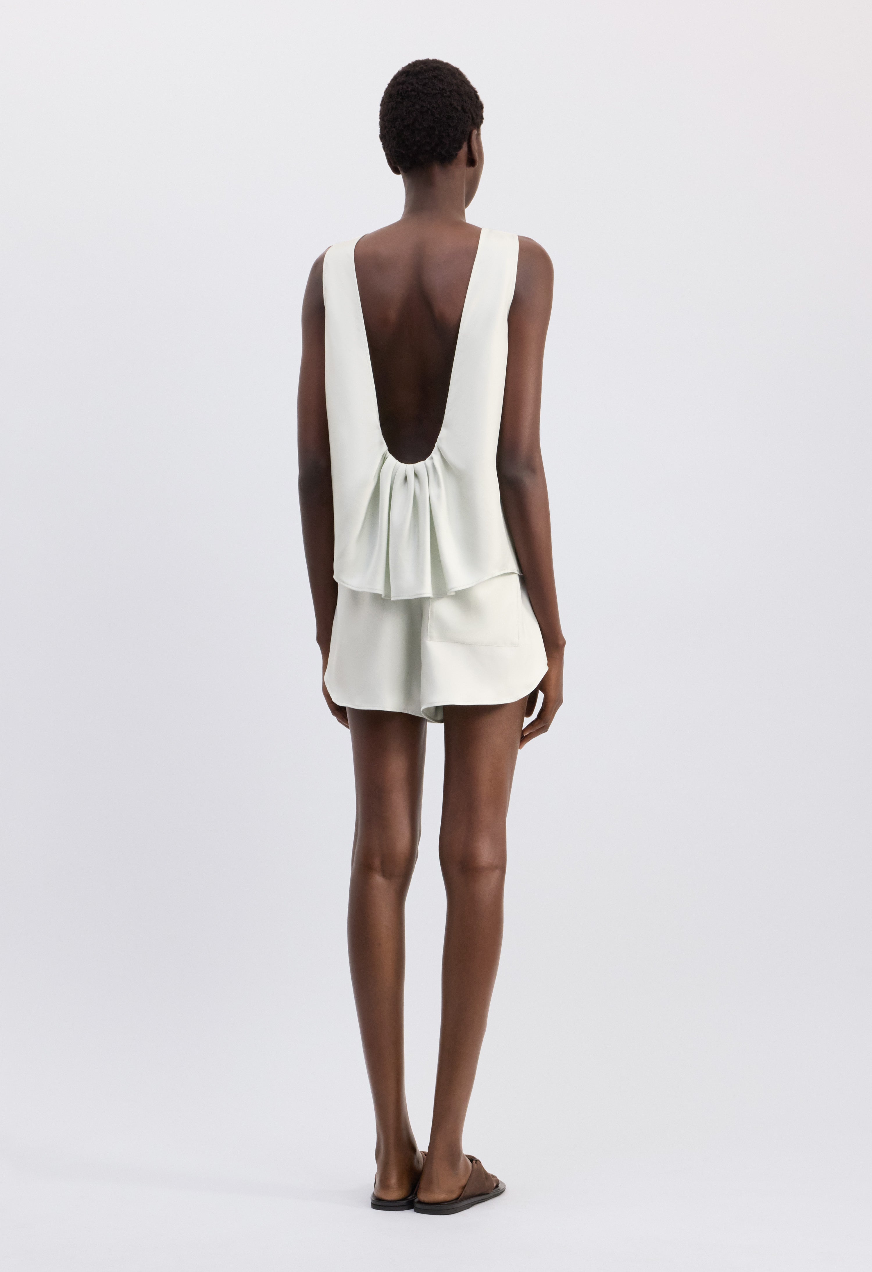 GEMA Sleeveless silk top