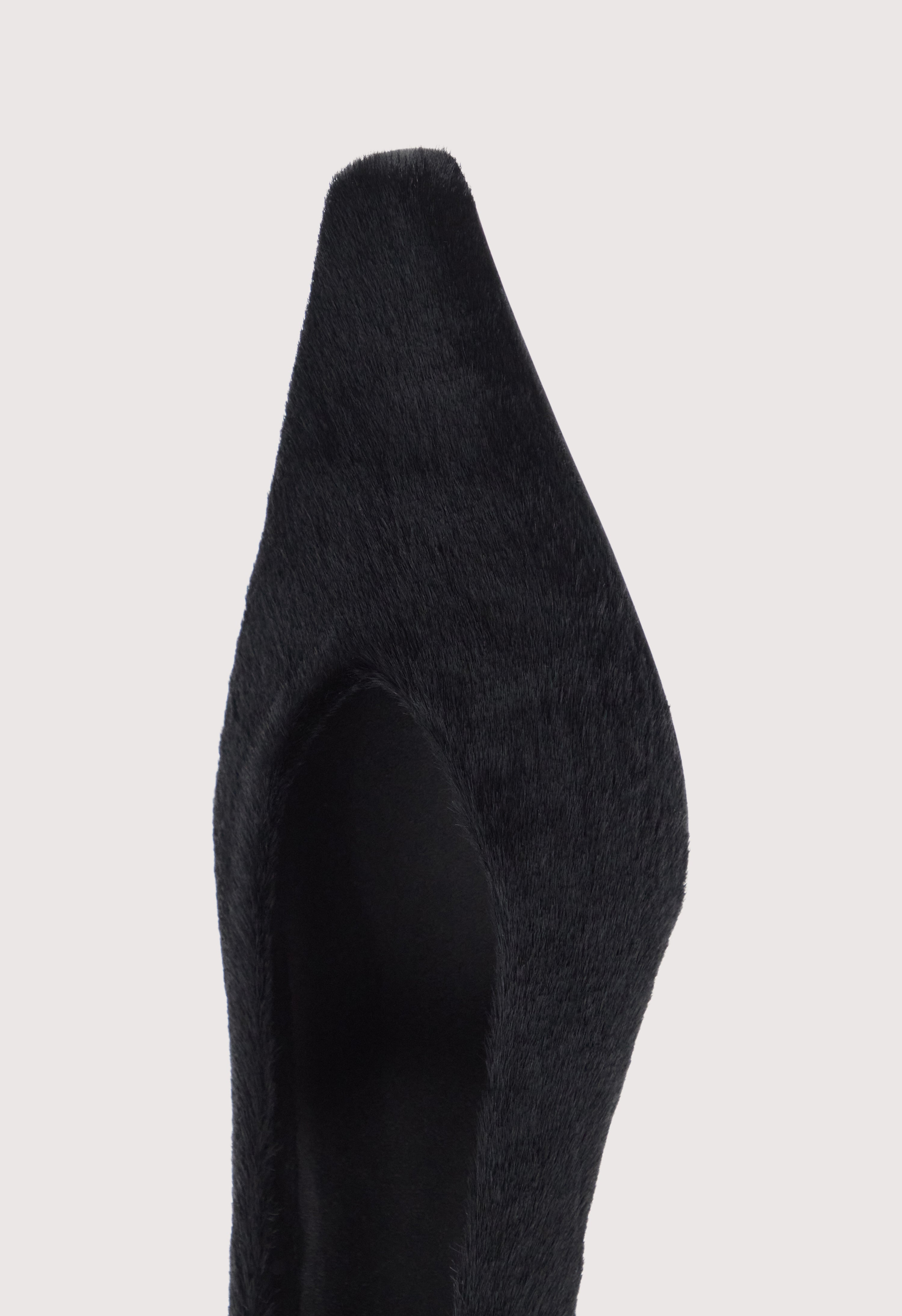 HELEN Pony-effect leather kitten heels