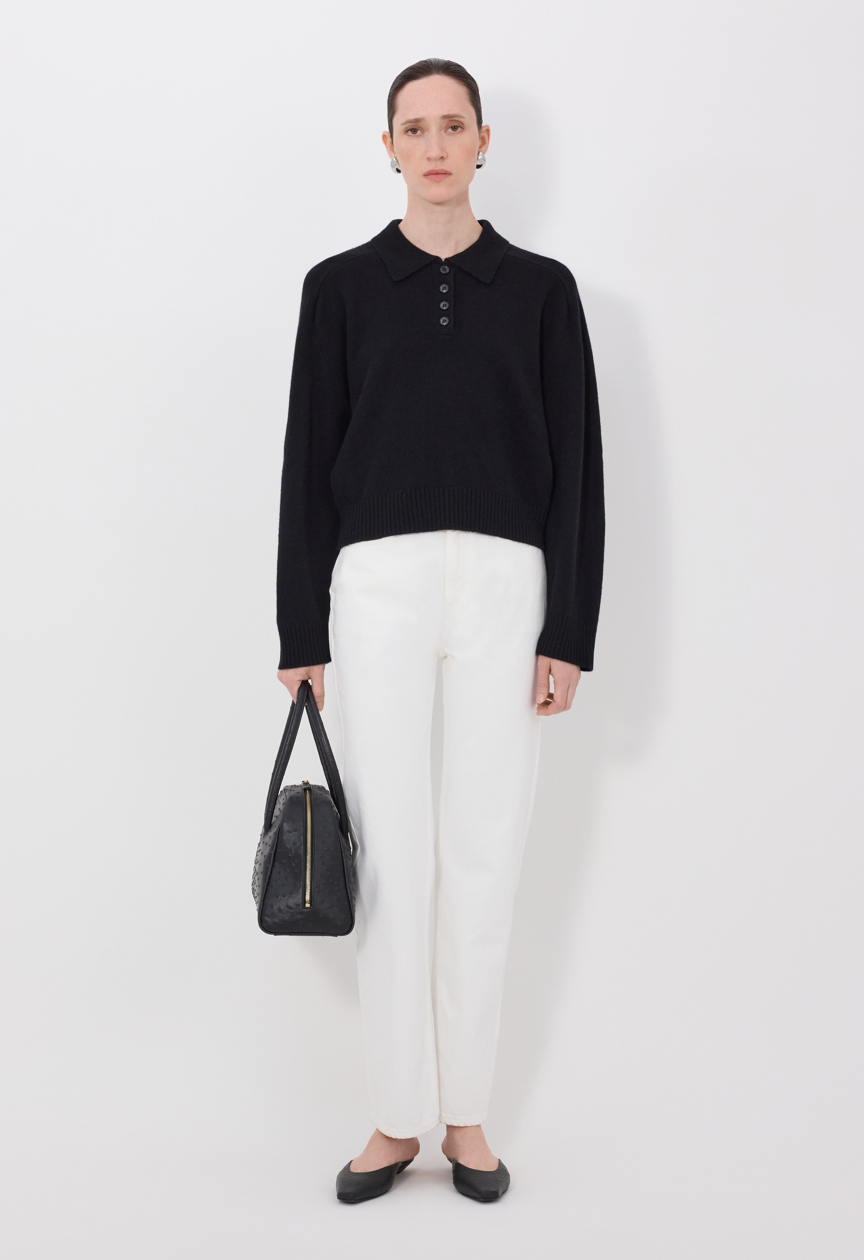 HOMERE LDS Cashmere polo sweater HOMERE LDS Cashmere polo sweater