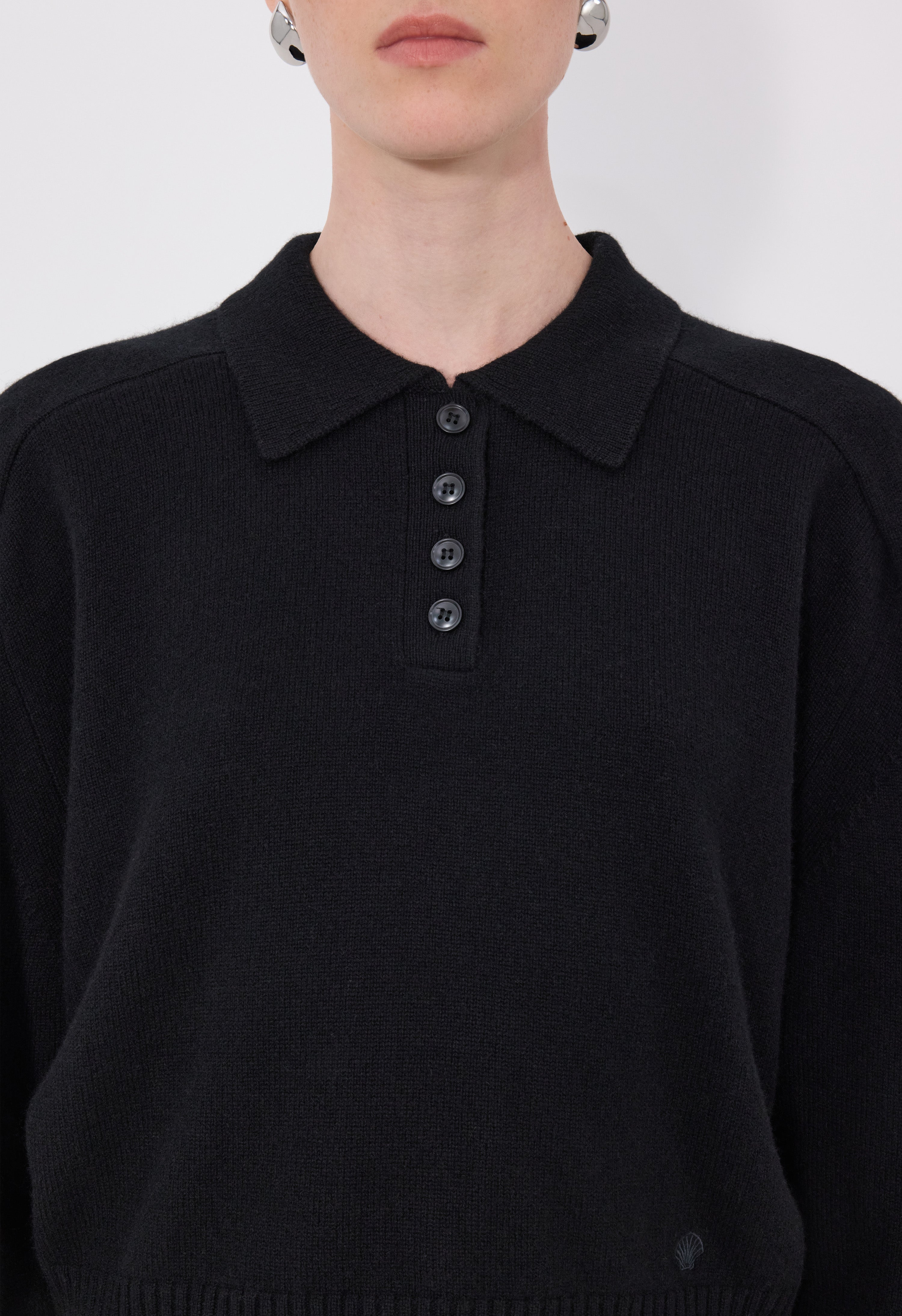 HOMERE LDS Pull polo en cachemire