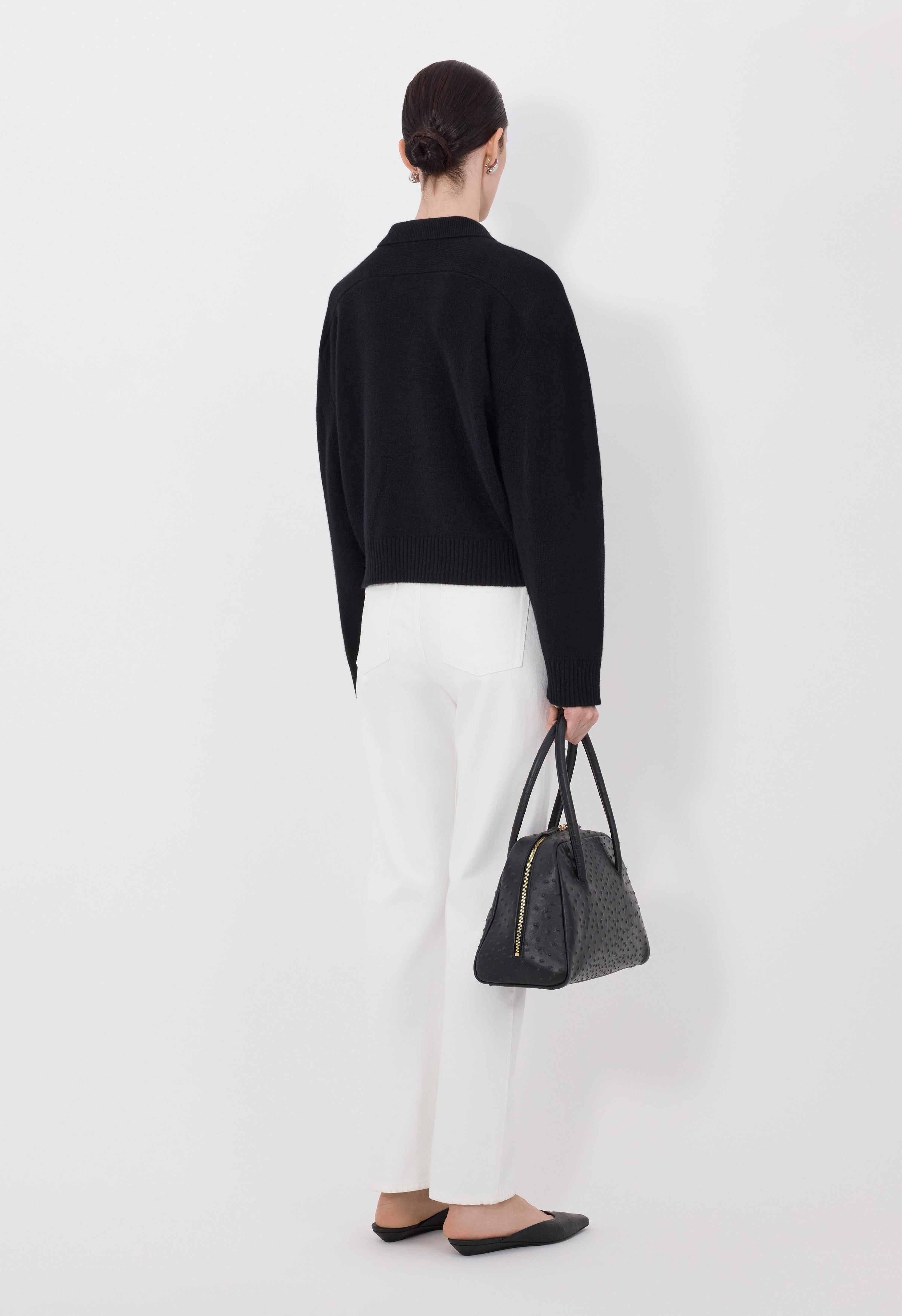 HOMERE LDS Cashmere polo sweater
