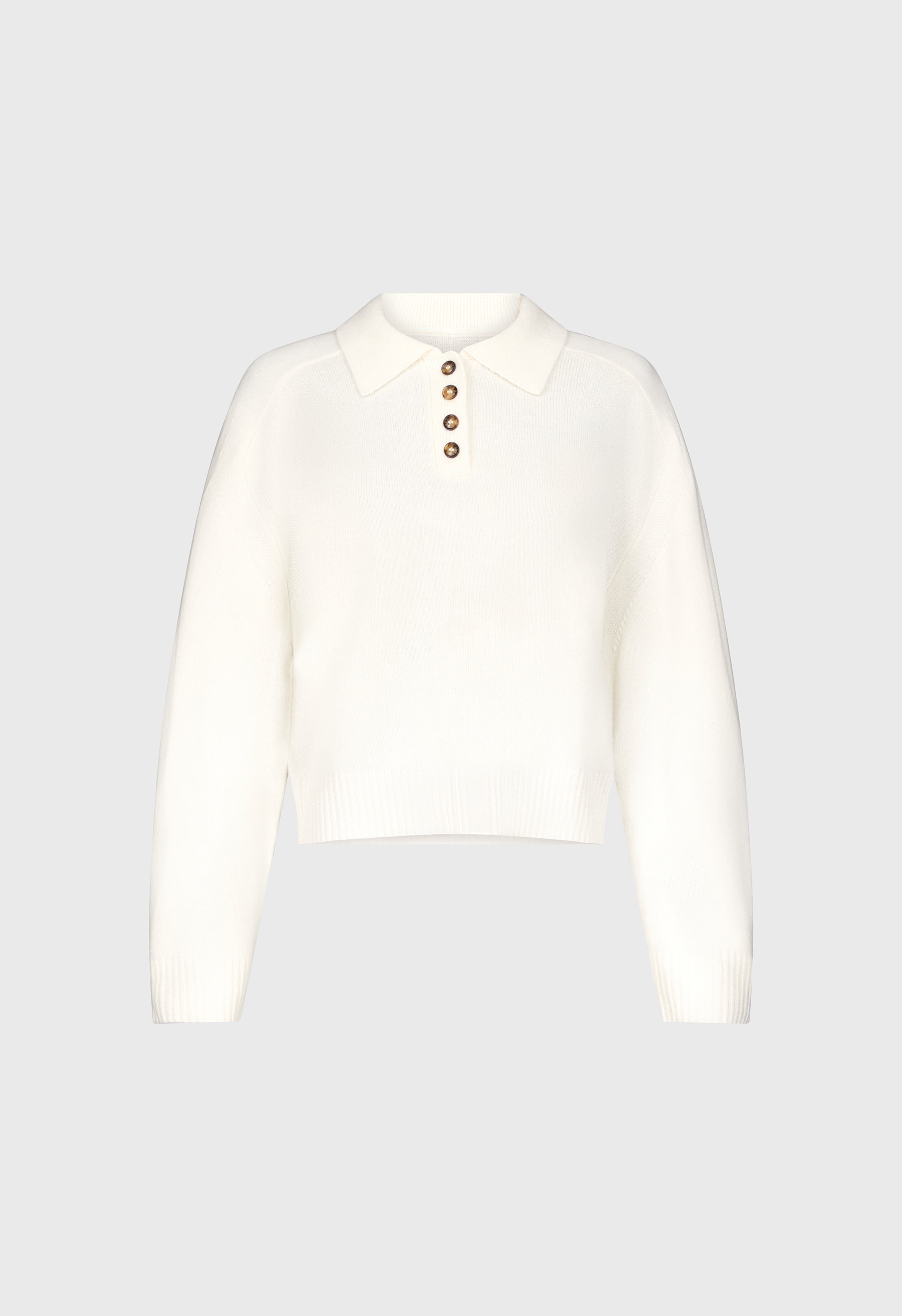 HOMERE LDS Pull polo en cachemire