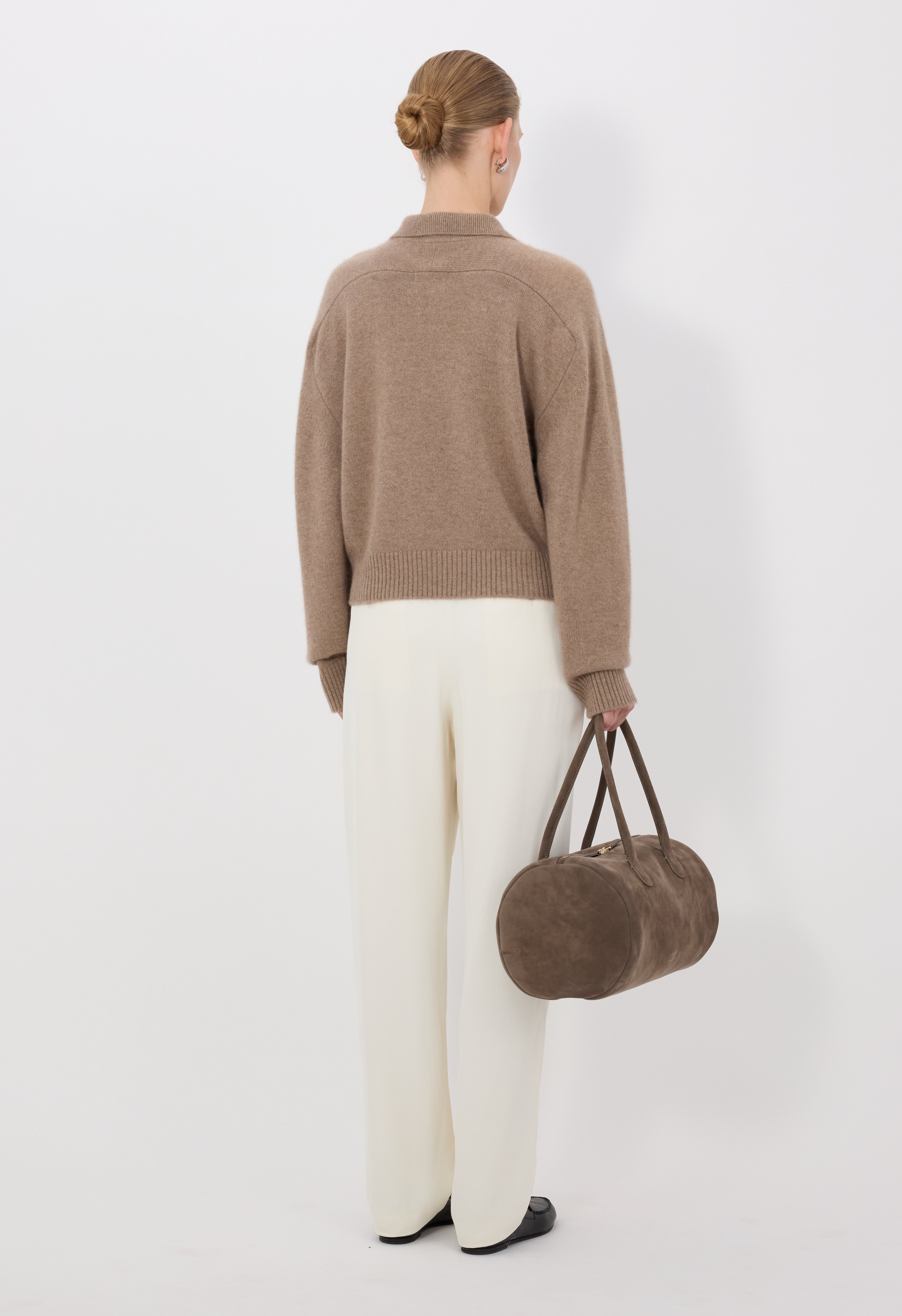 HOMERE LDS Cashmere polo sweater