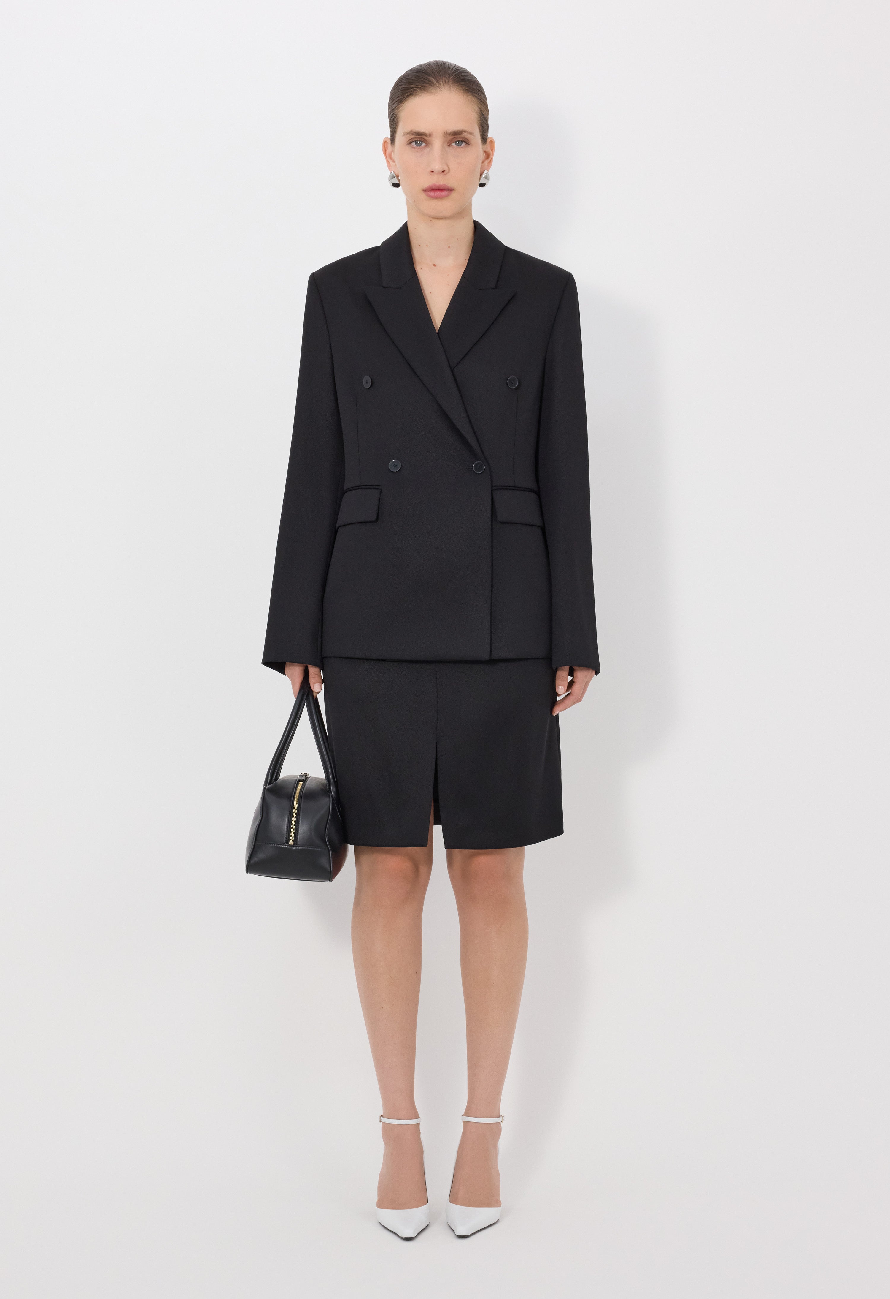 HORN LDS Wool blend double breasted jacket