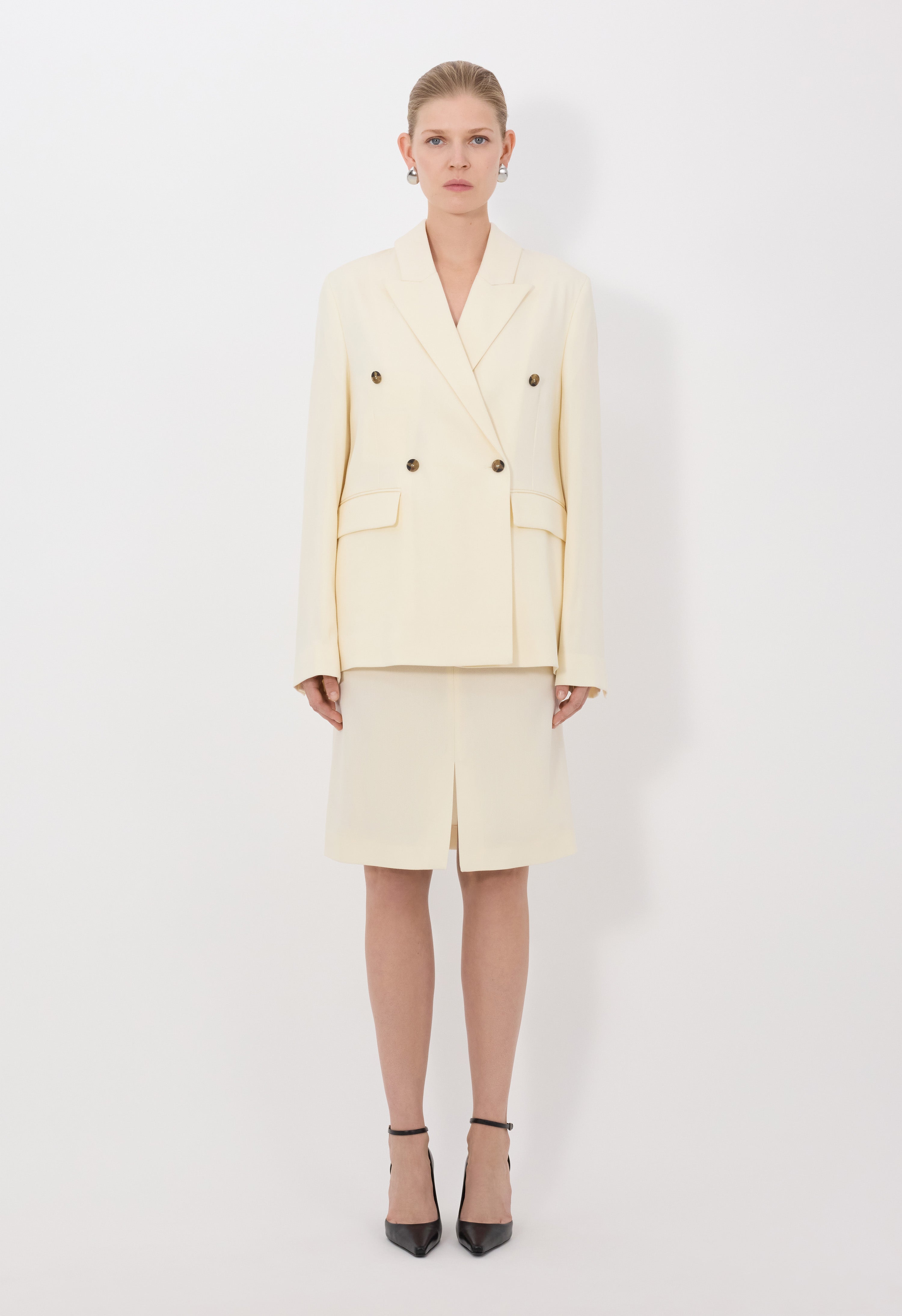 HORN LDS Wool blend double breasted jacket