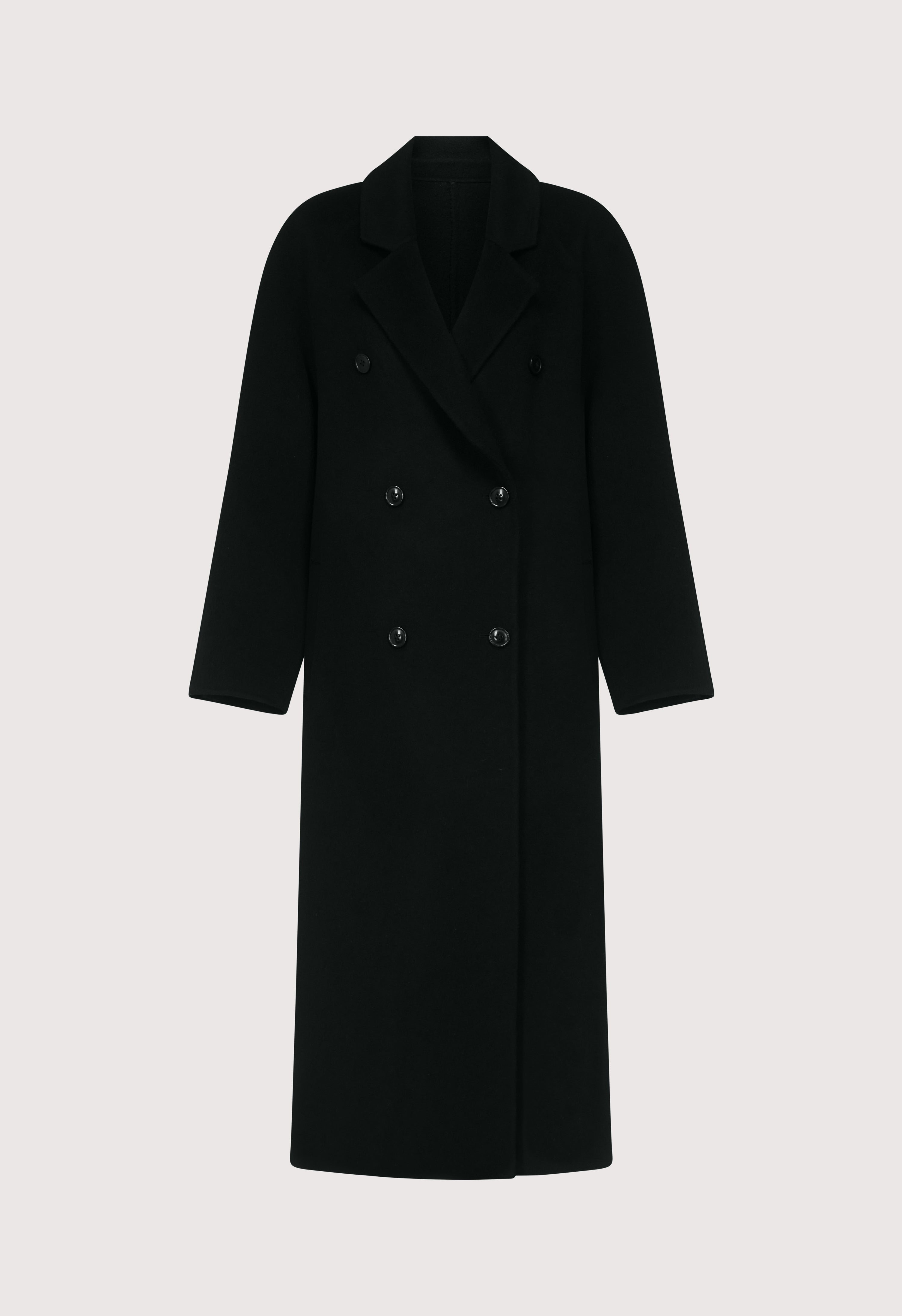 IRVIN Long wool cashmere drap coat