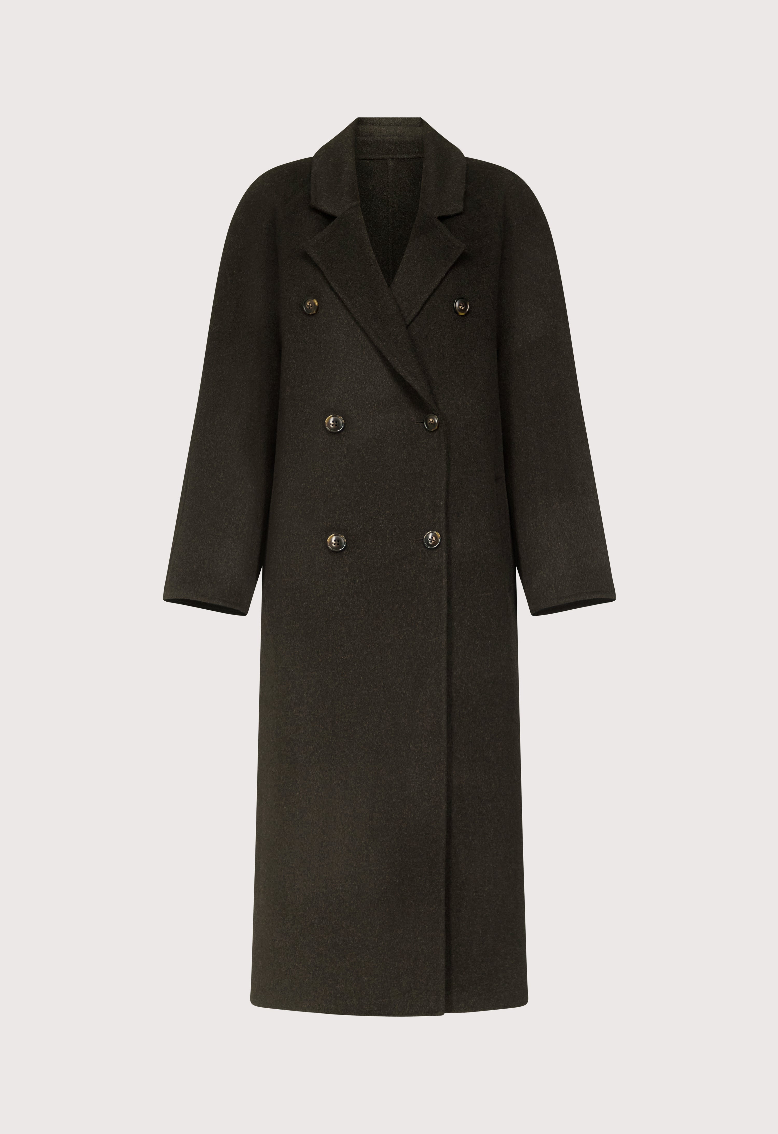 IRVIN Long wool cashmere drap coat