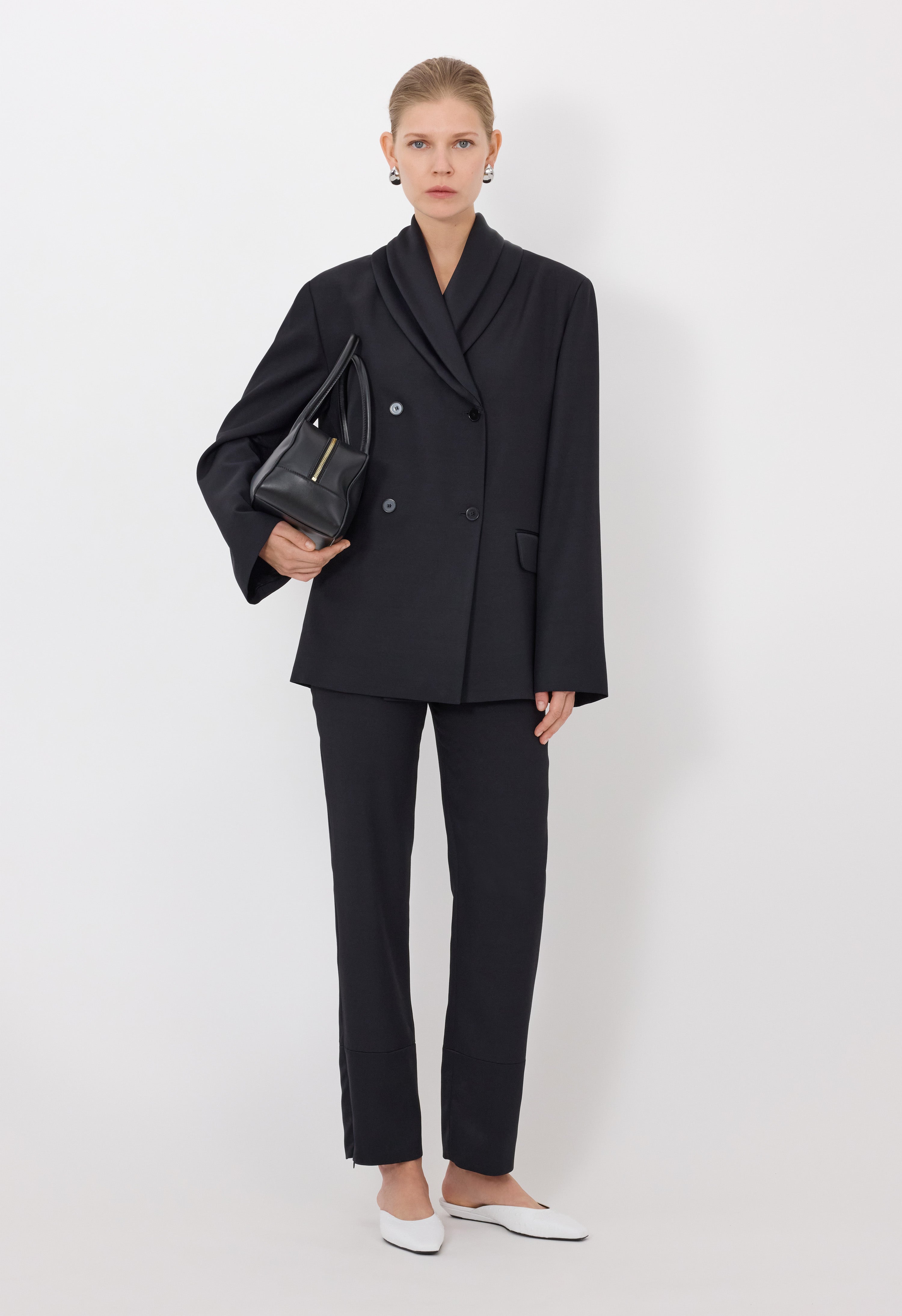 JIHA Shawl collar jacket