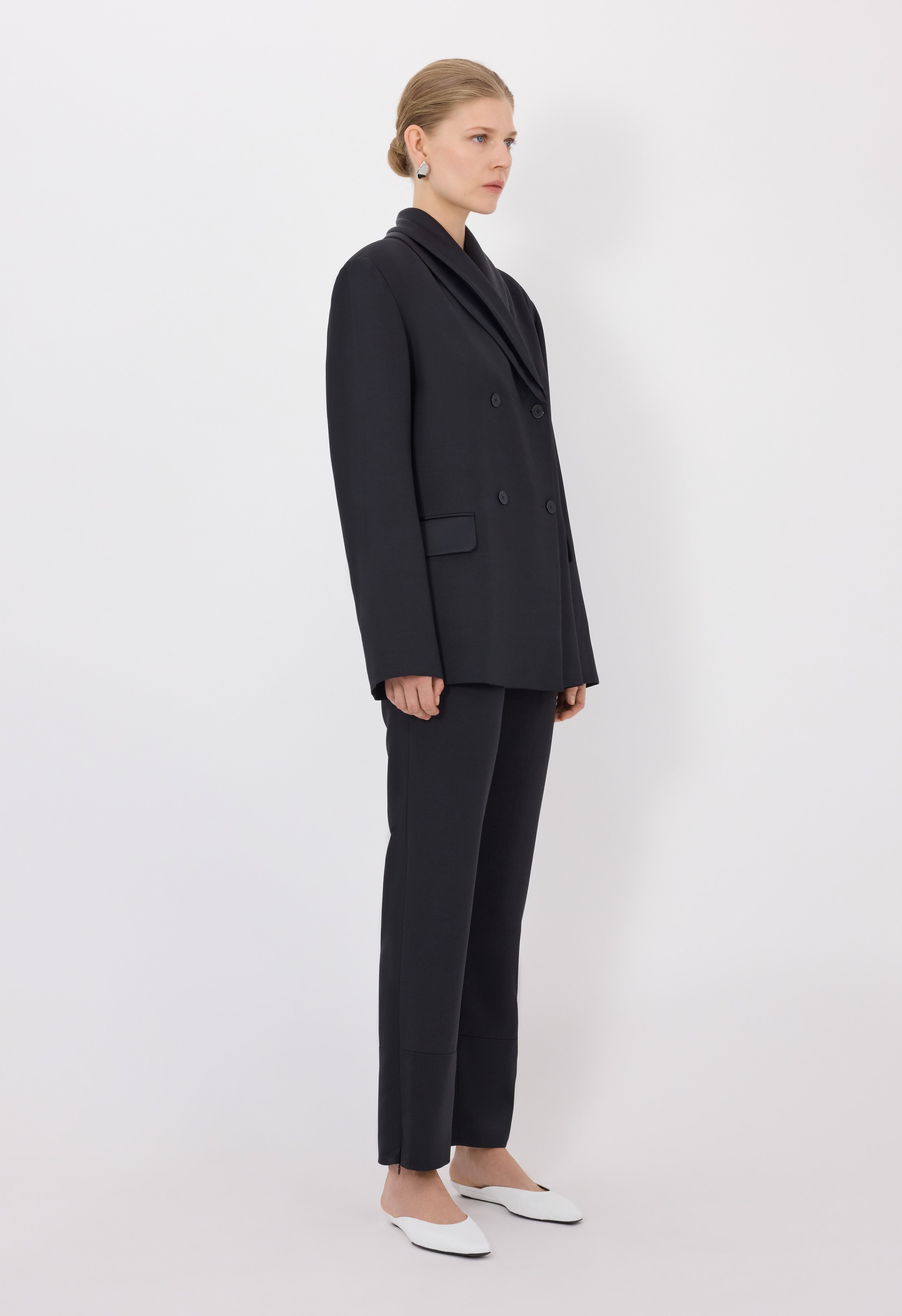 JIHA Shawl collar jacket