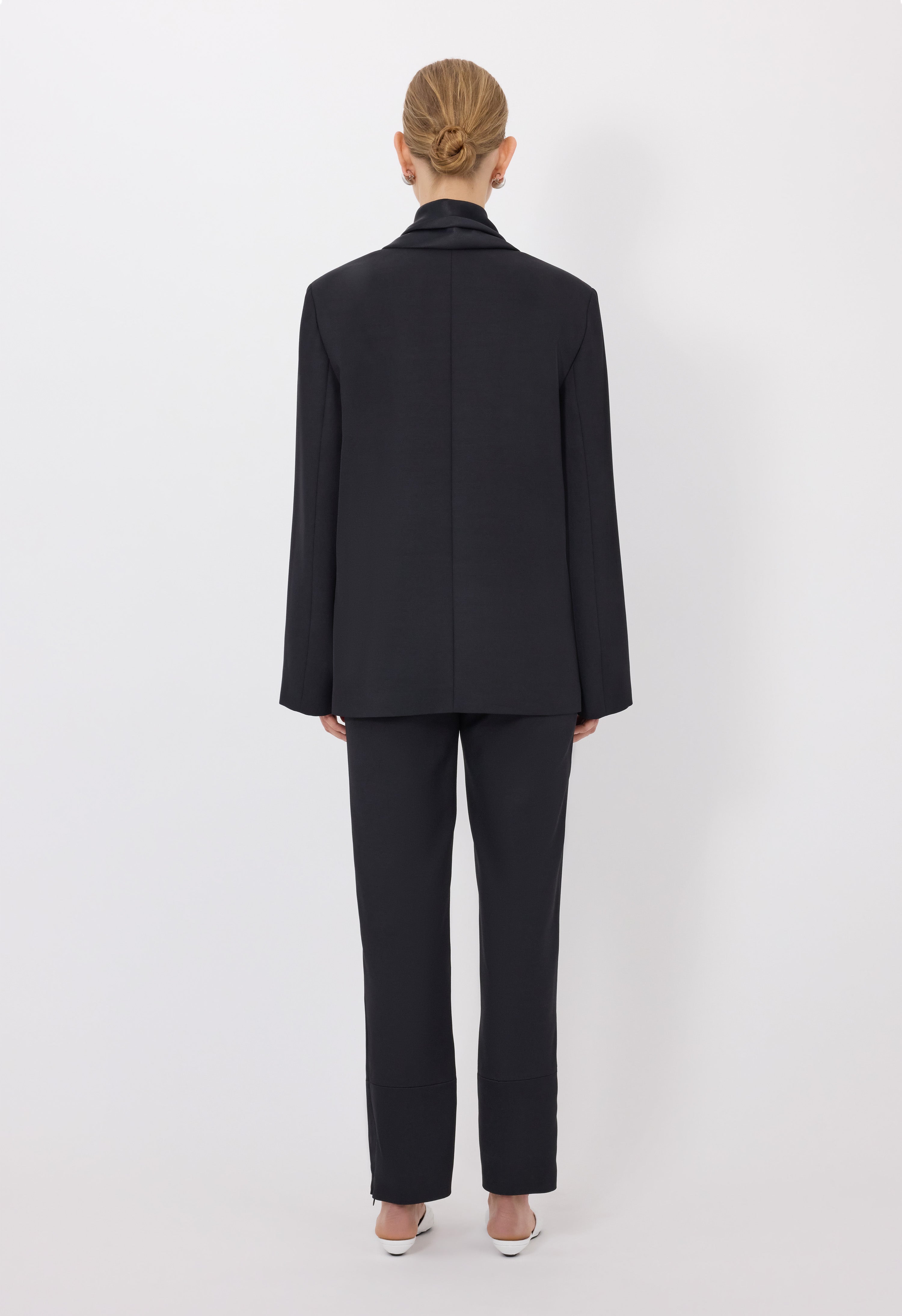 JIHA Shawl collar jacket