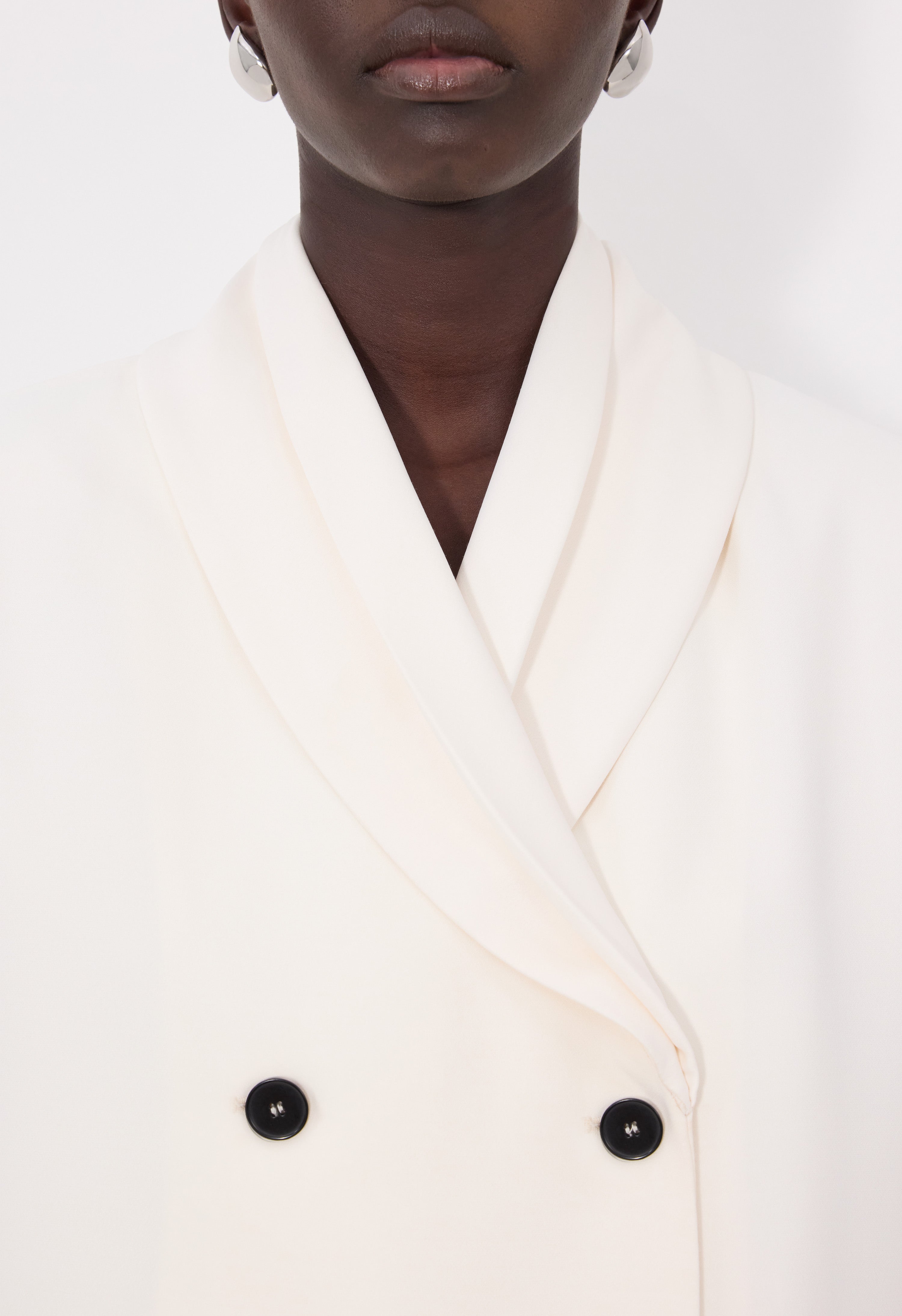 JIHA Shawl collar jacket