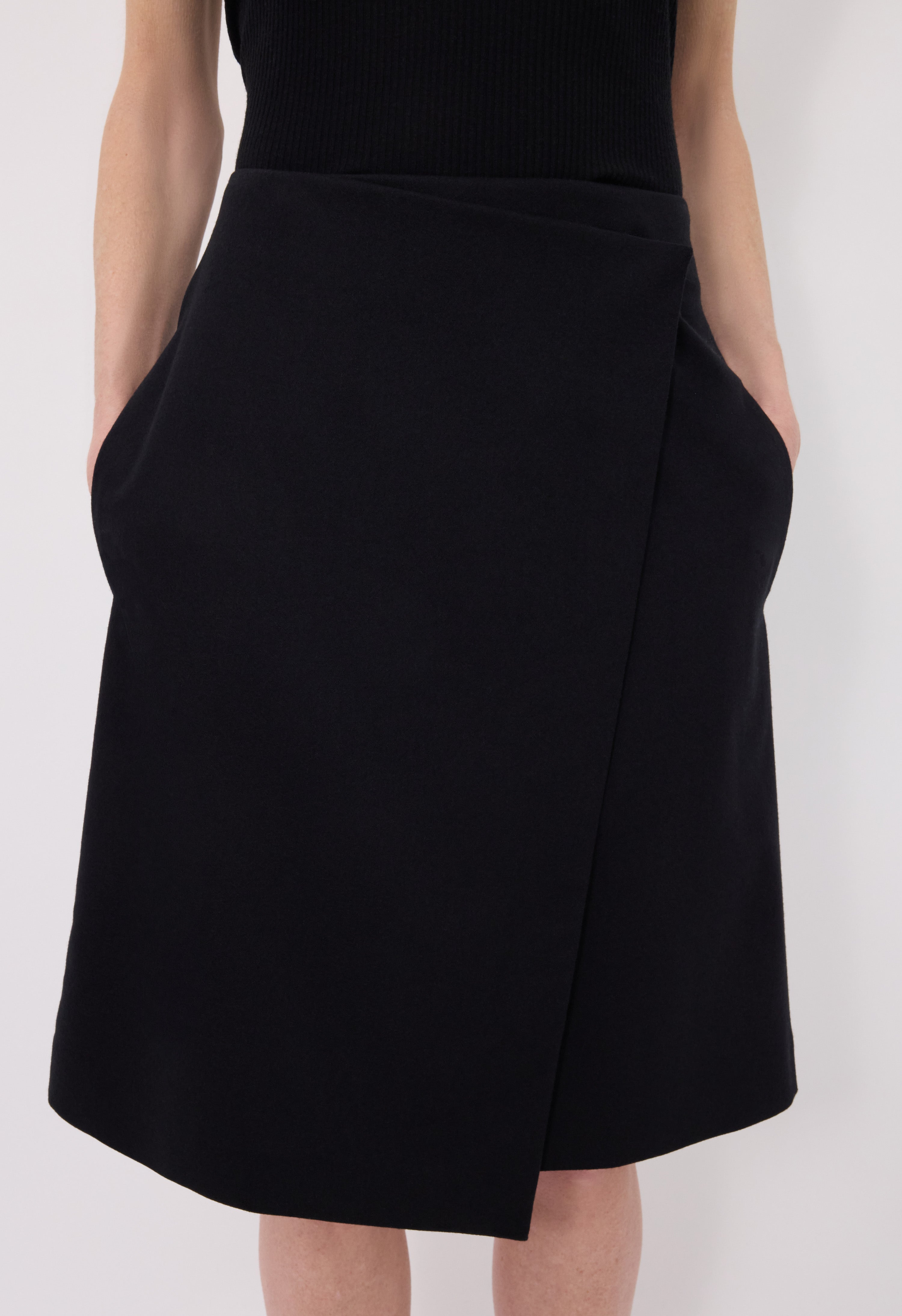 JIL Flannel wrap skirt