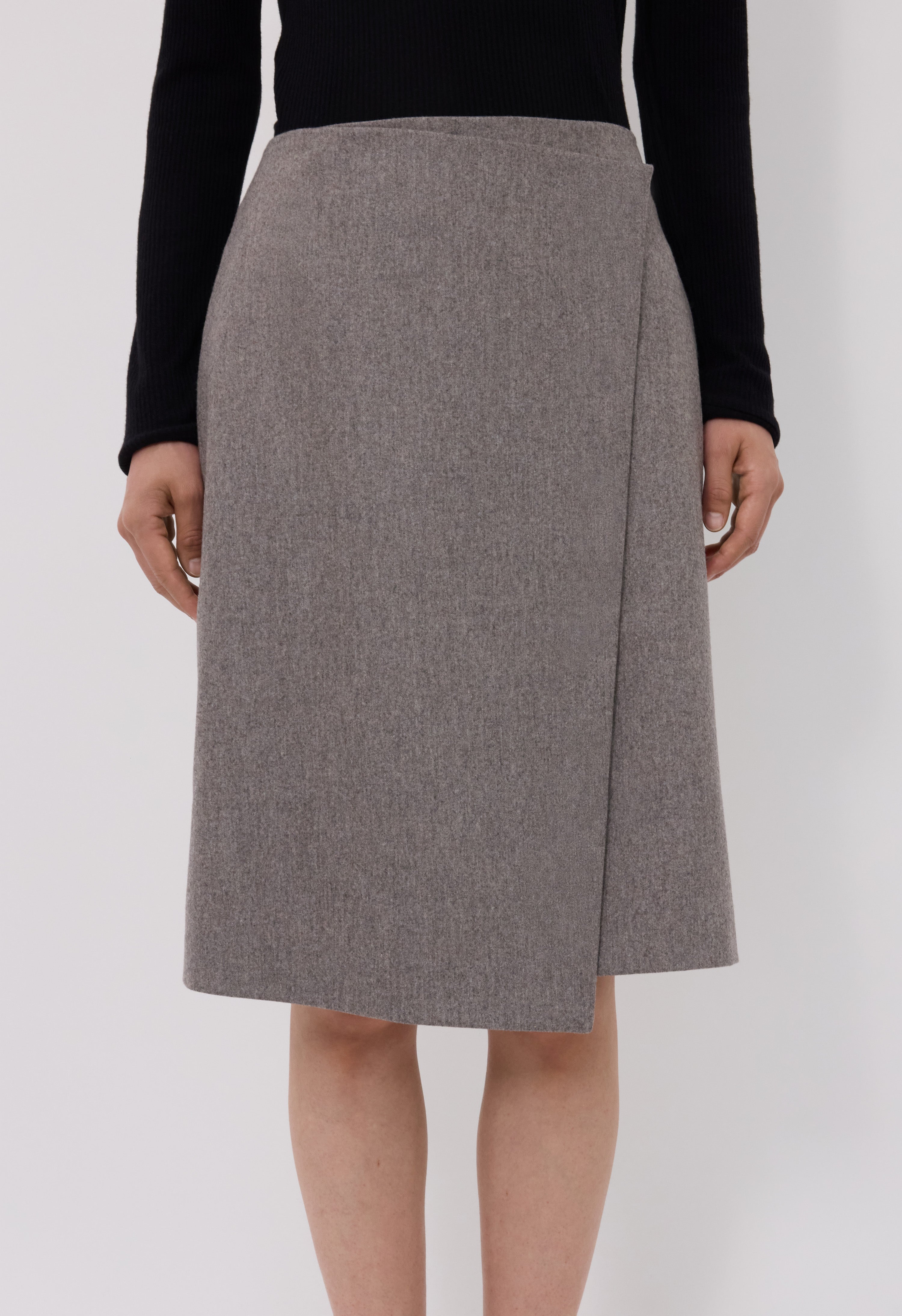 JIL Flannel wrap skirt