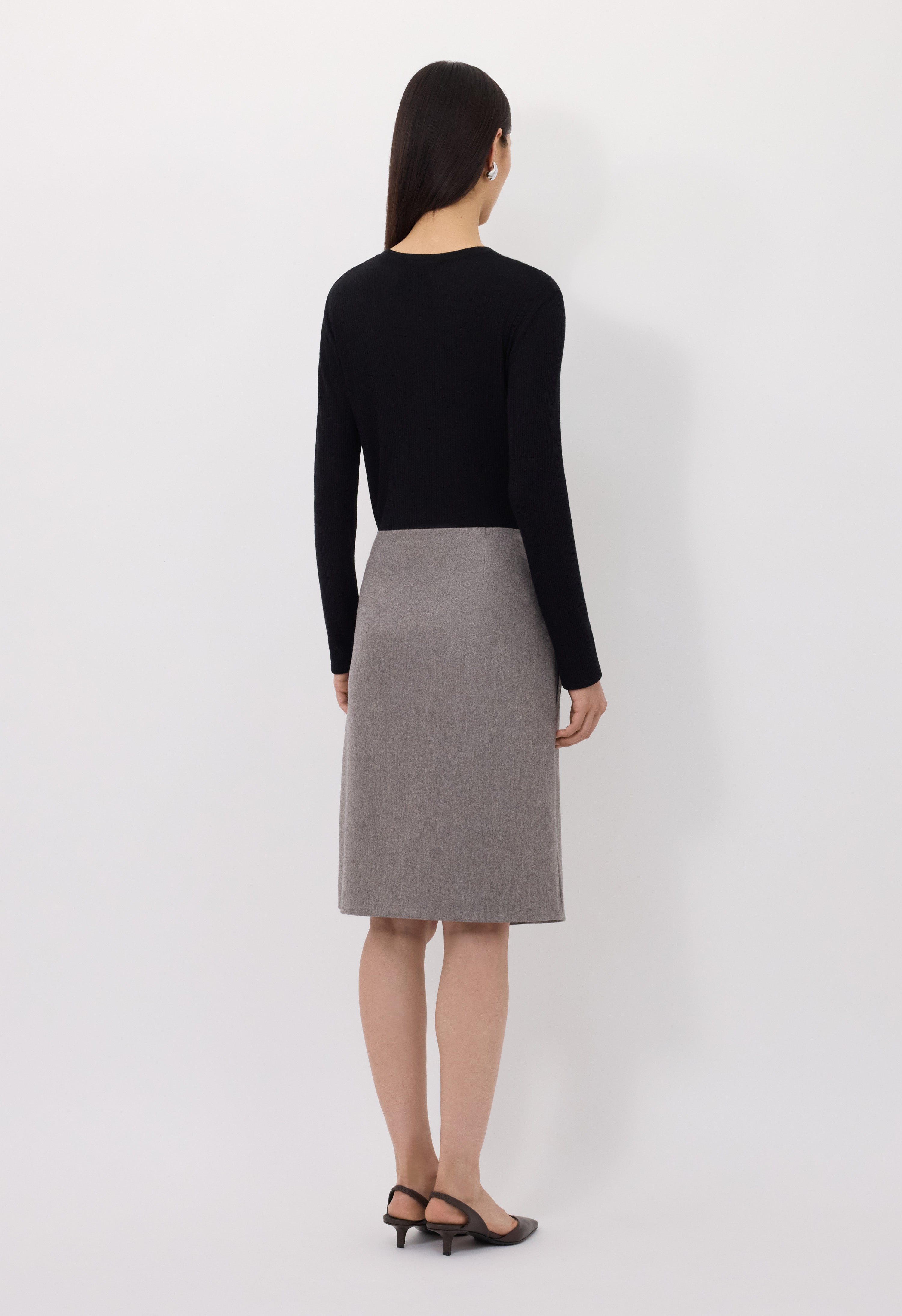 JIL Flannel wrap skirt