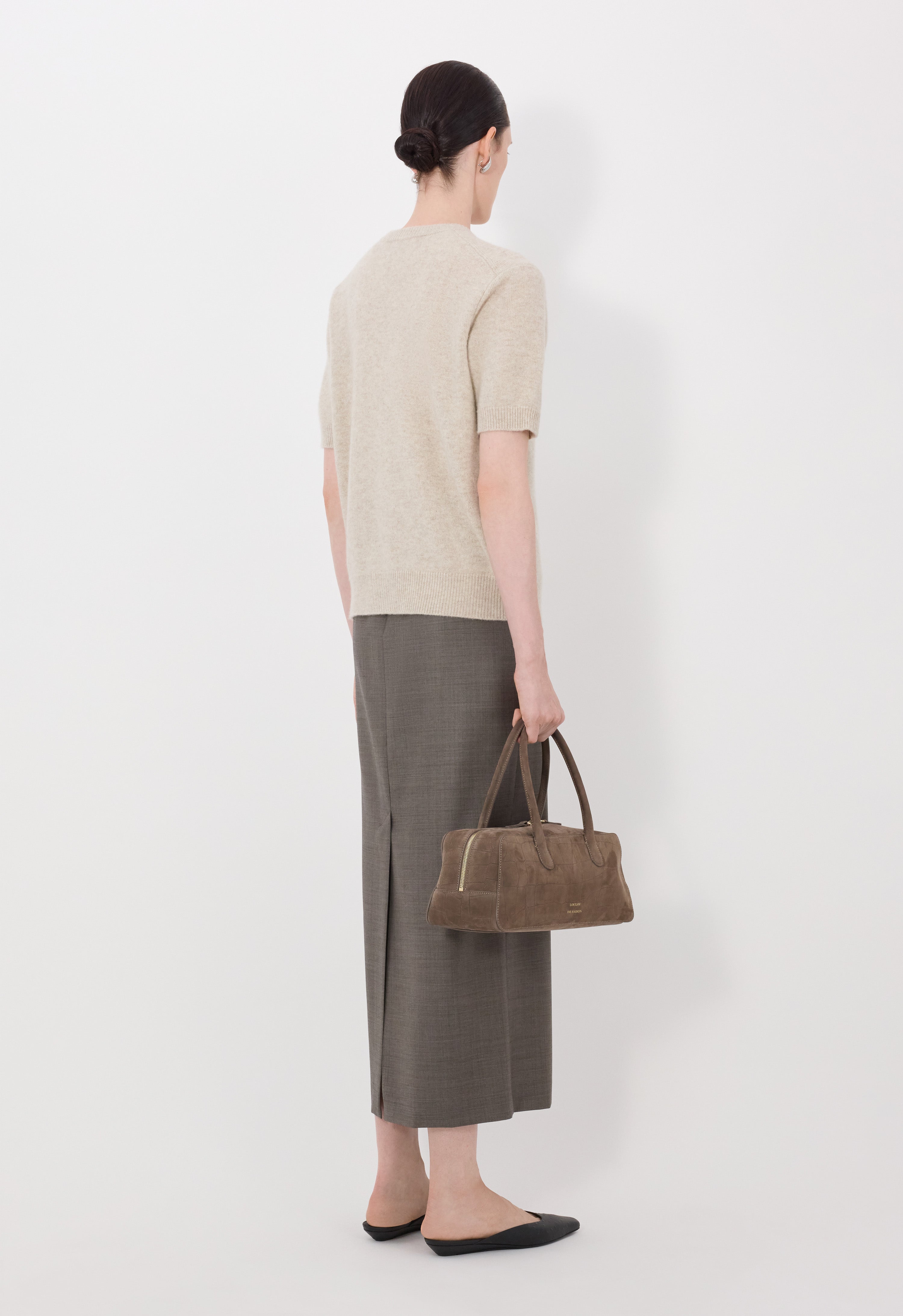 JODI Cardigan à manches courtes en cachemire