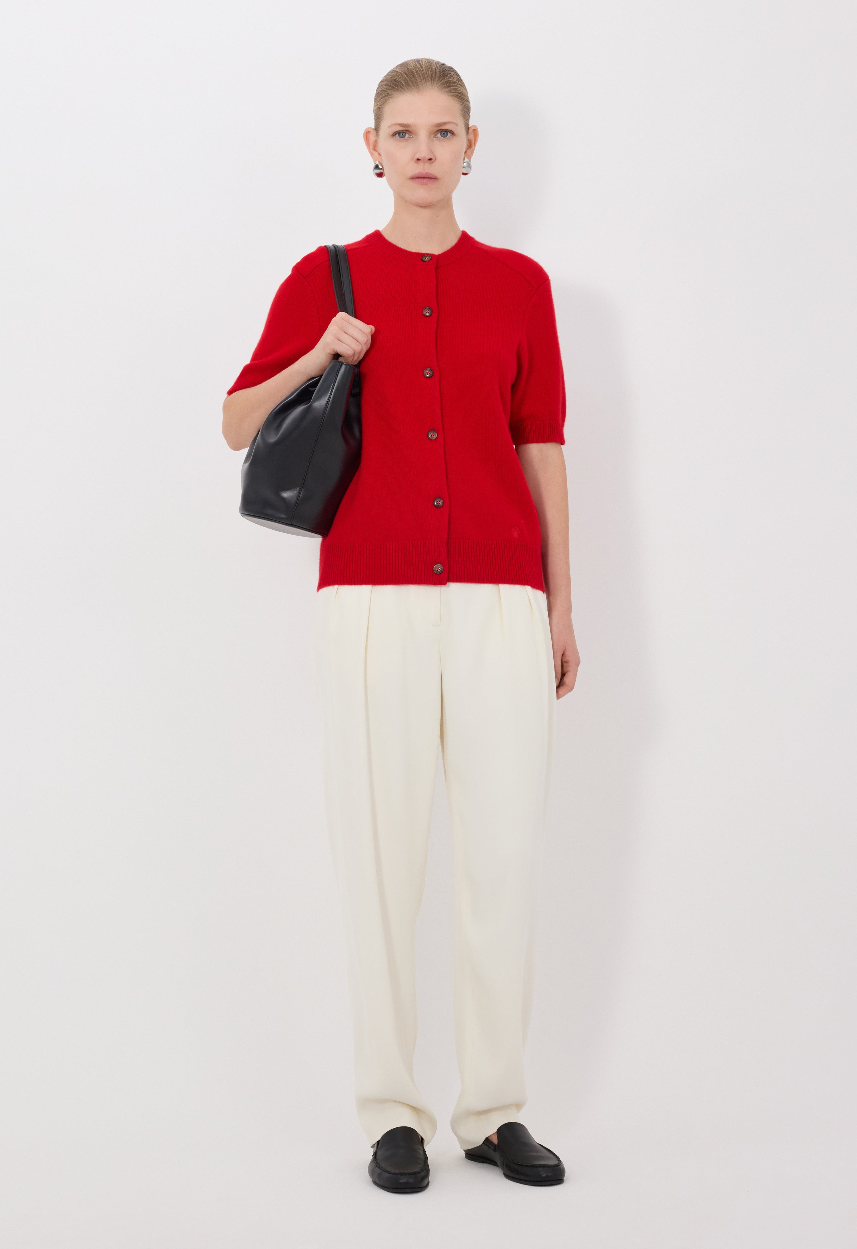 JODI Cardigan à manches courtes en cachemire