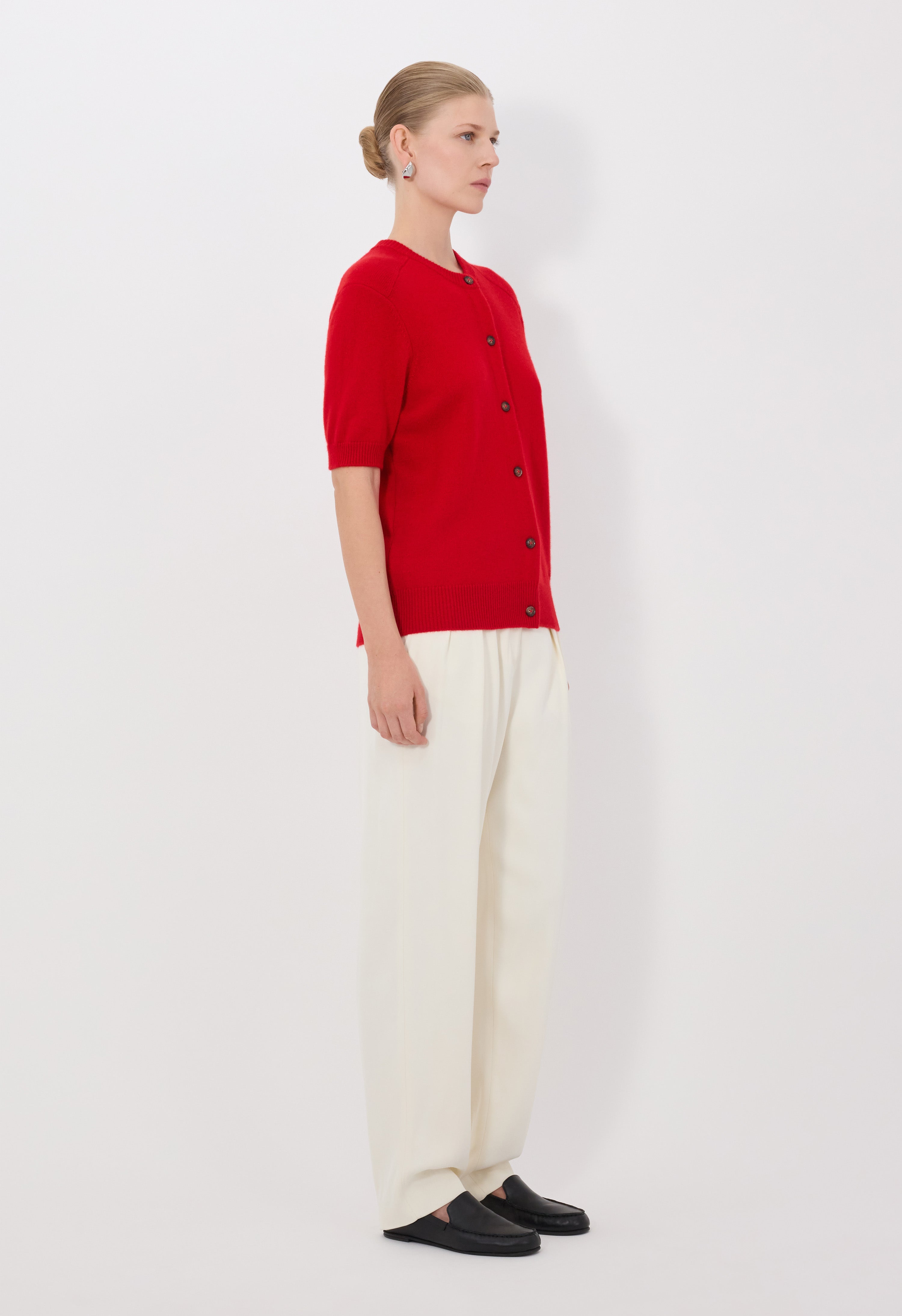 JODI Cardigan à manches courtes en cachemire