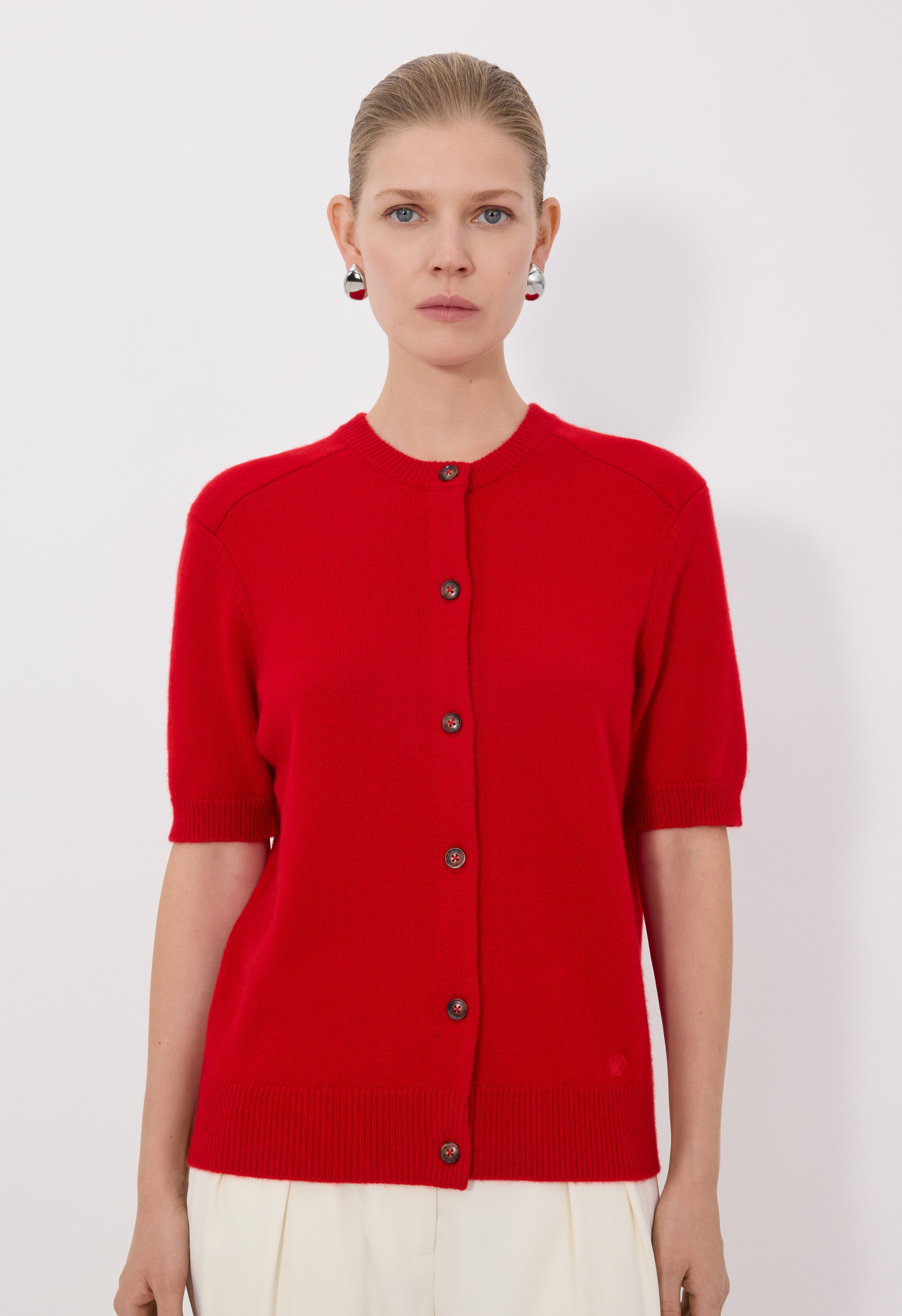 JODI Cardigan à manches courtes en cachemire