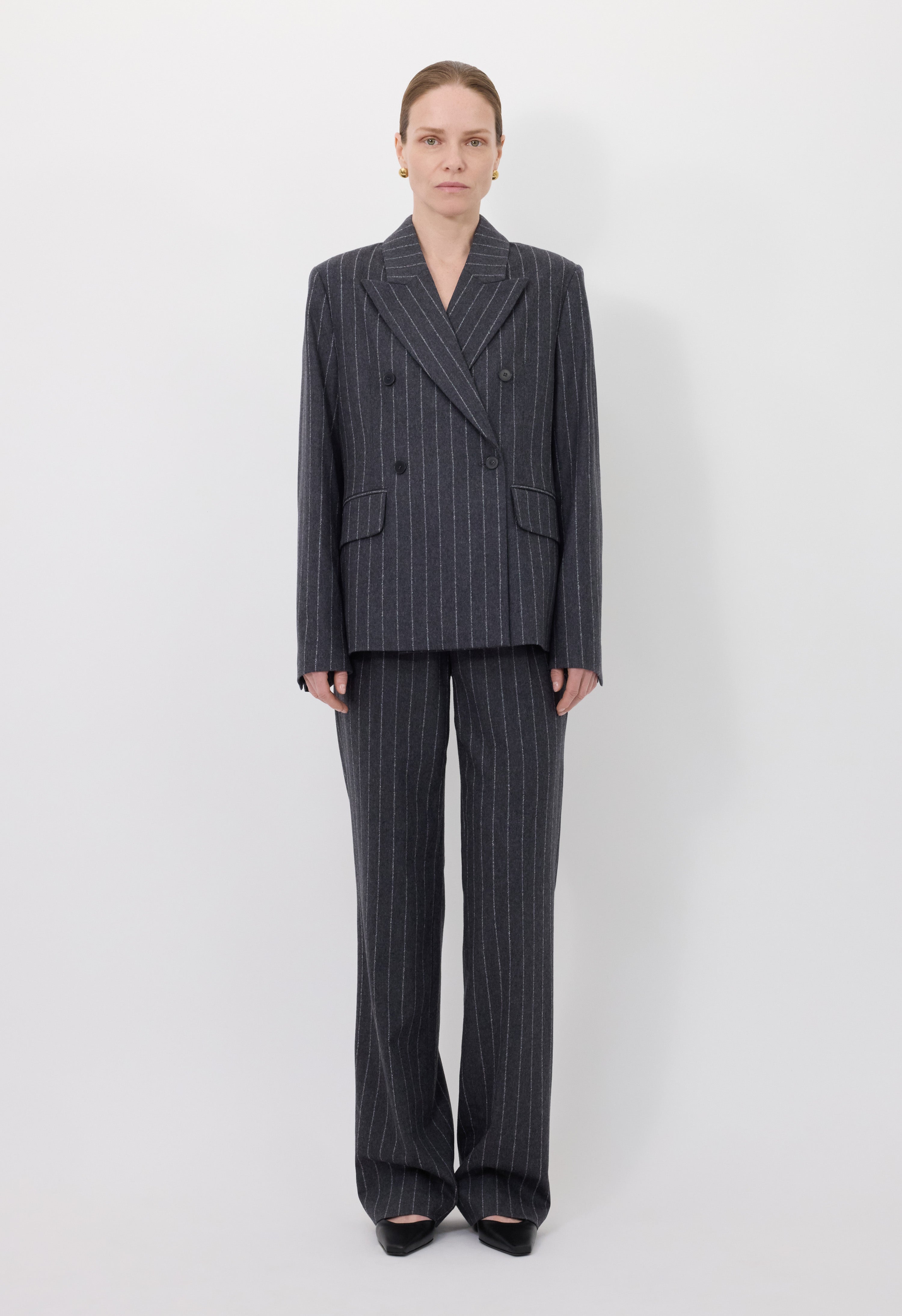 KALEN Striped flannel jacket