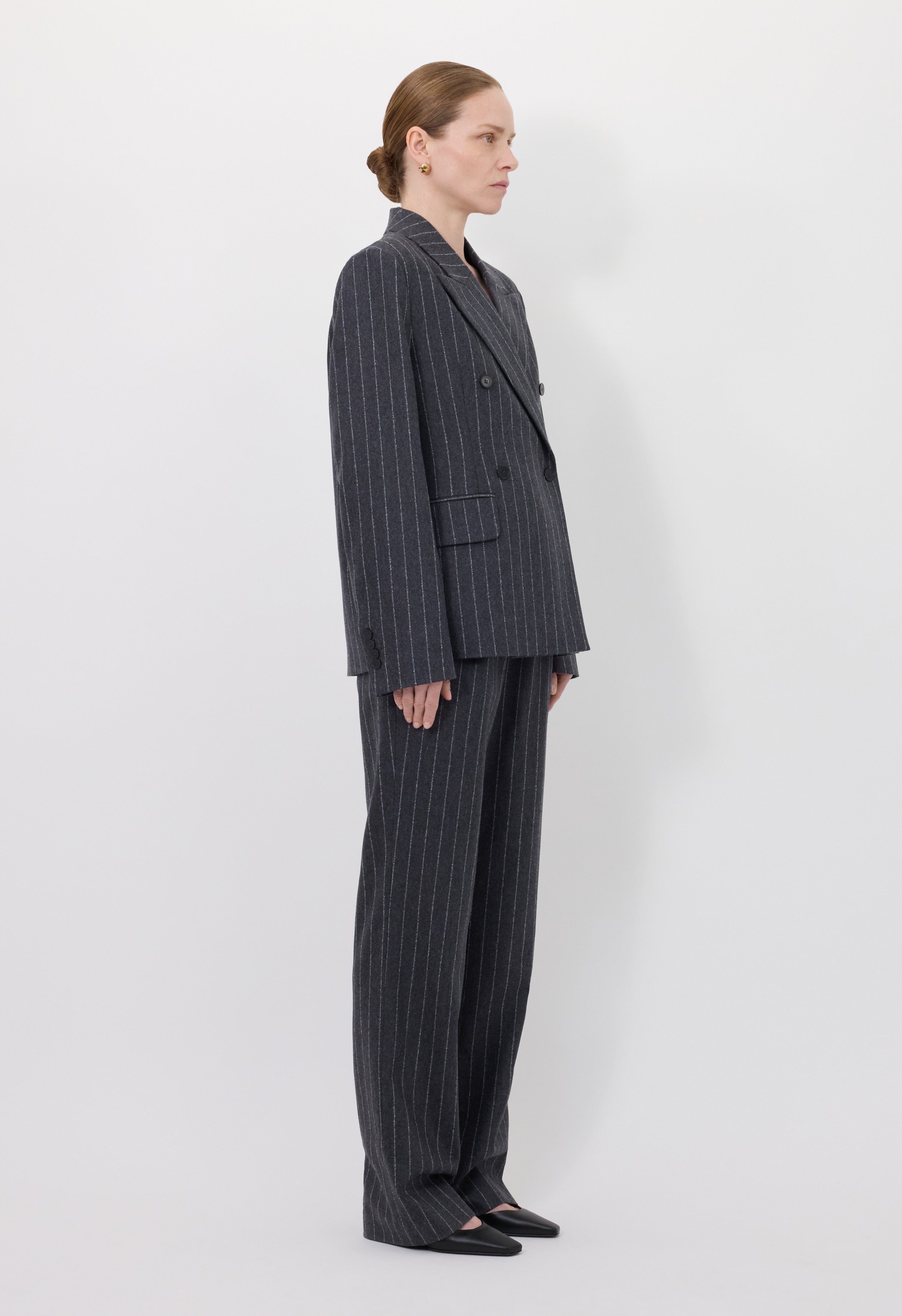 KALEN Striped flannel jacket
