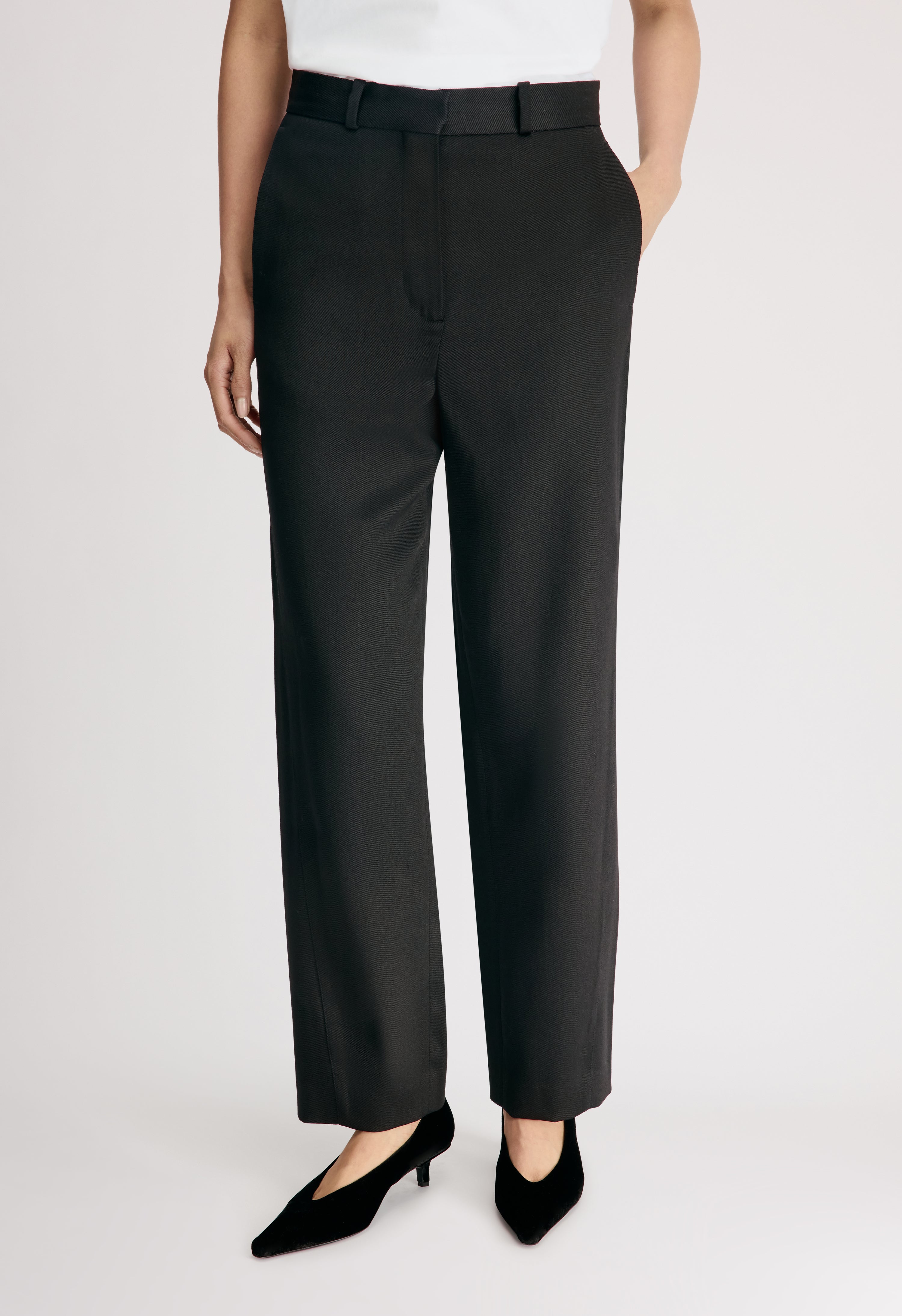 KIAN Low-waisted straight trousers