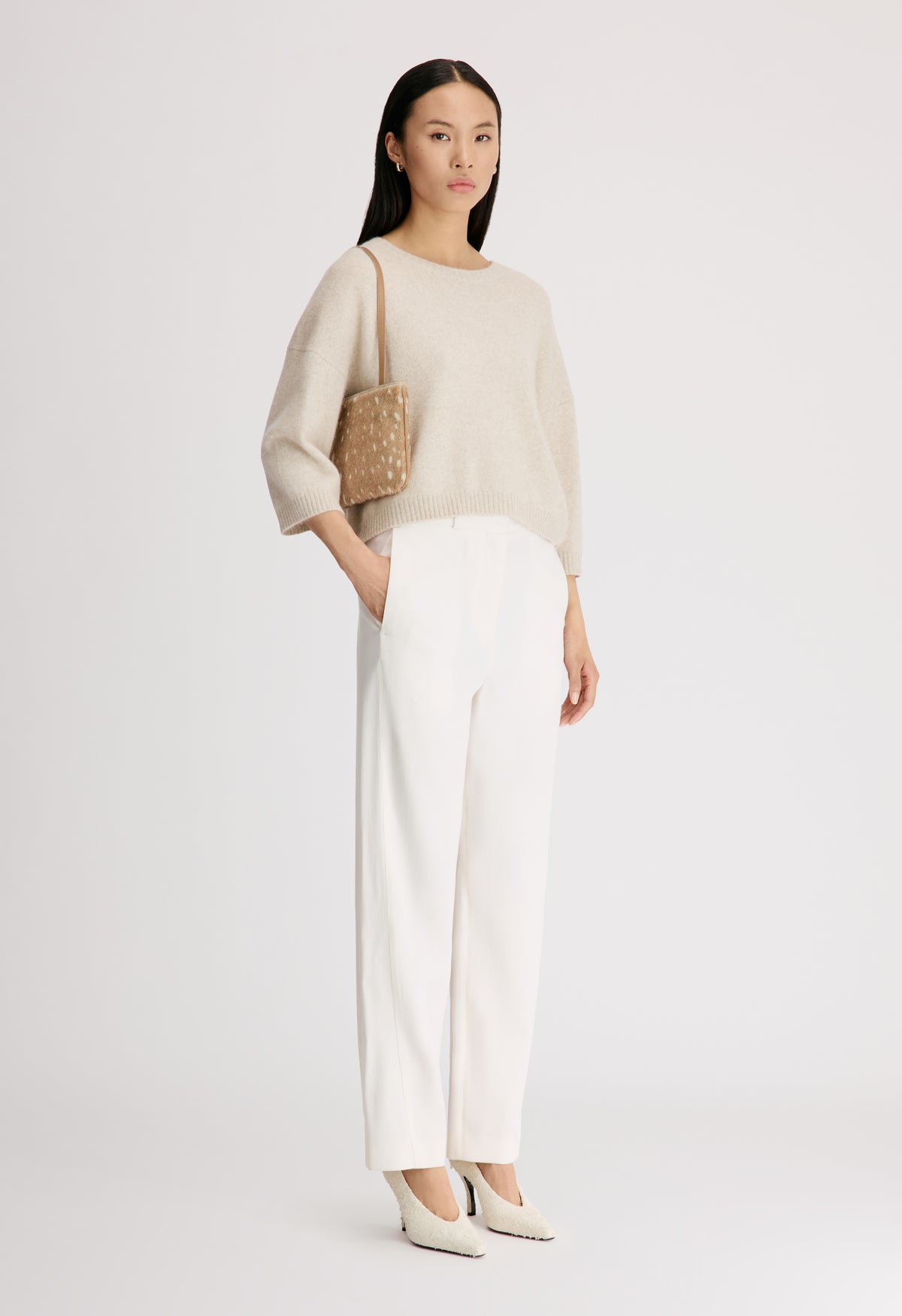 KIAN Low-waisted straight trousers