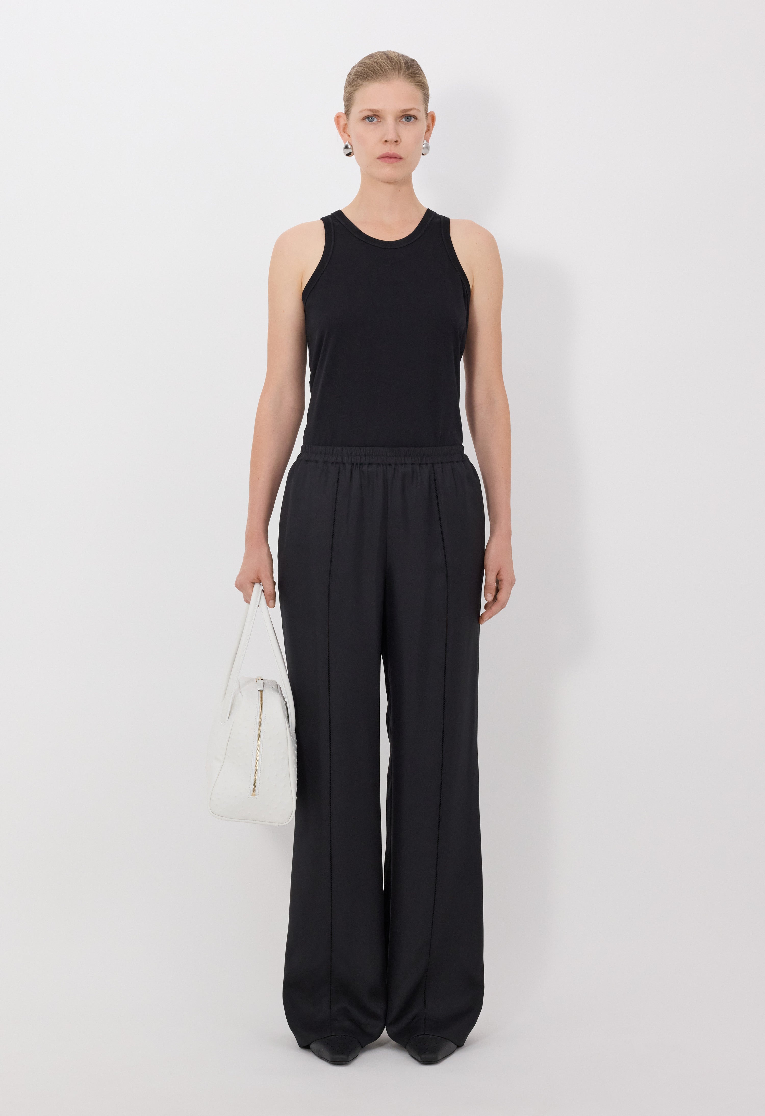 LARS Silk twill trousers