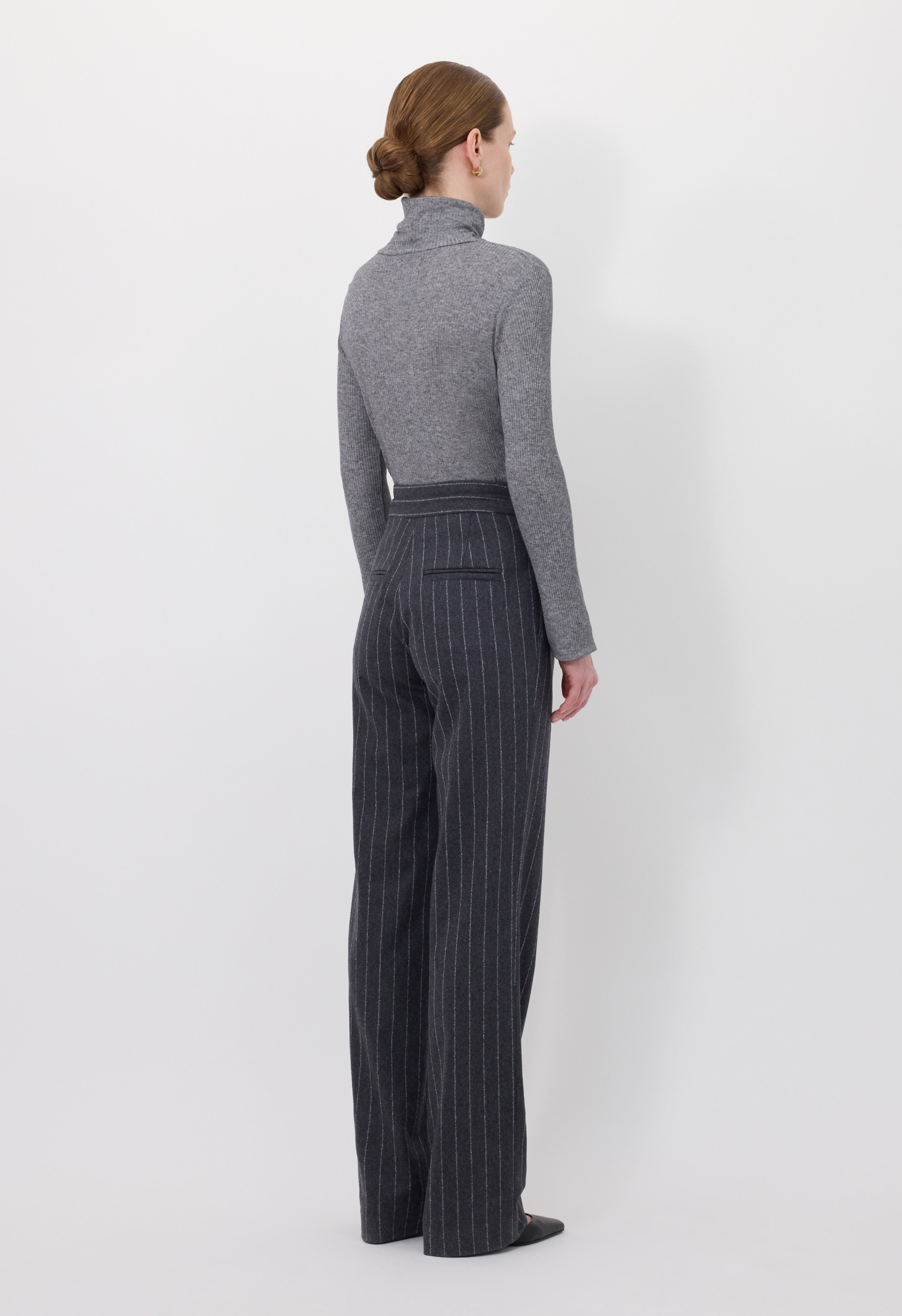 LIZZIE Stripped flannel trousers