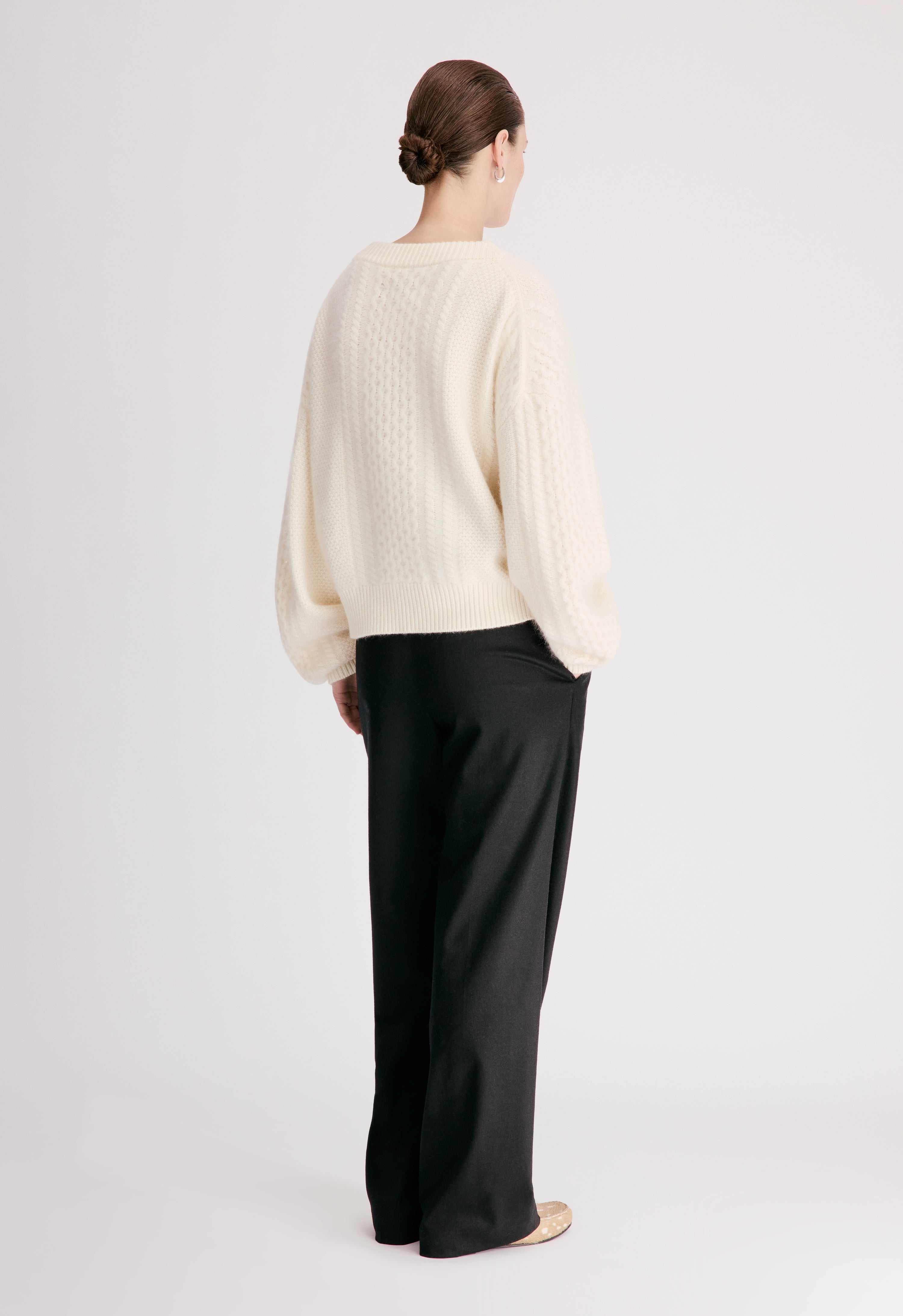 LUCIO Brushed wool cashmere sweater