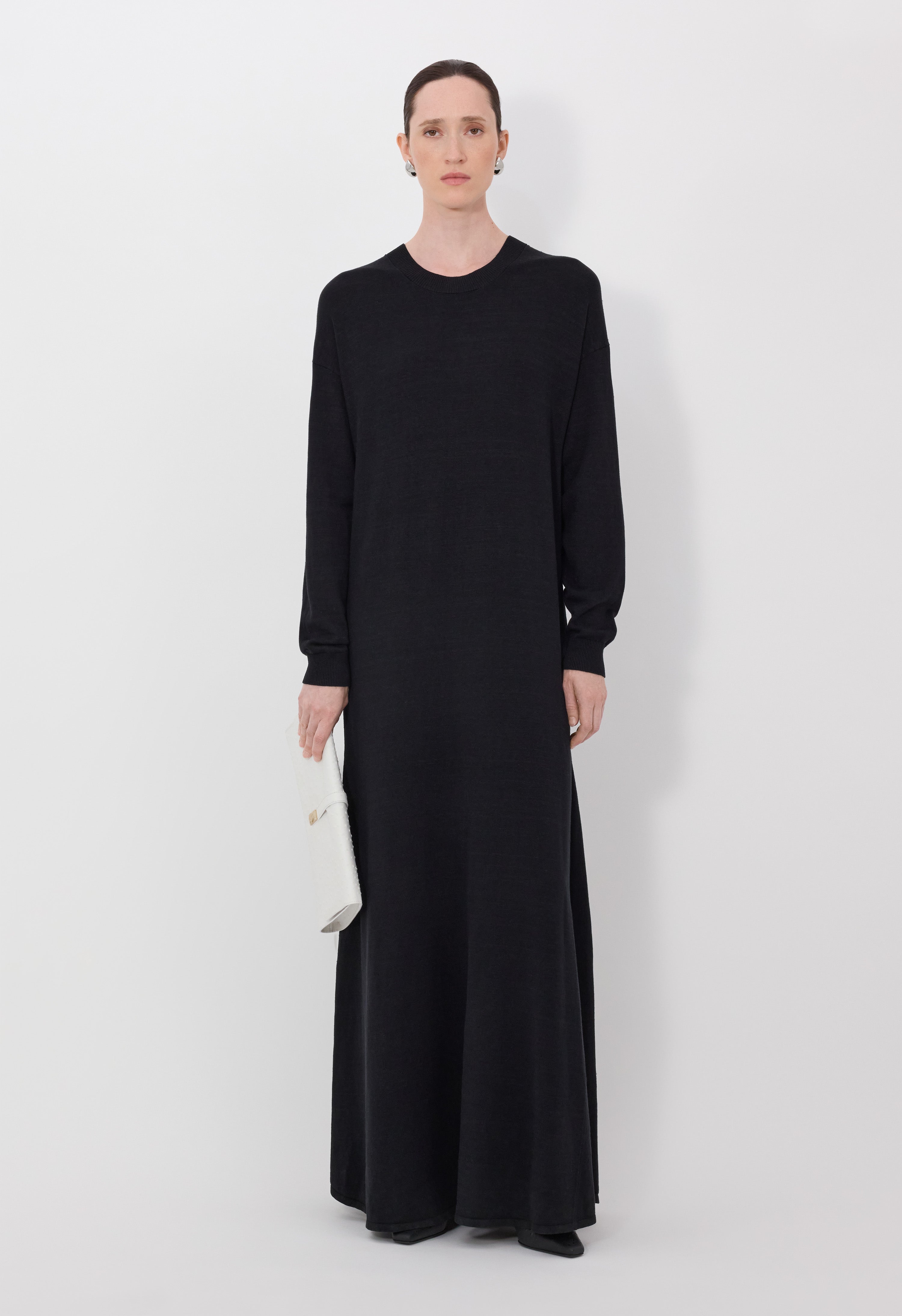 LUCY Silk linen knit maxi dress