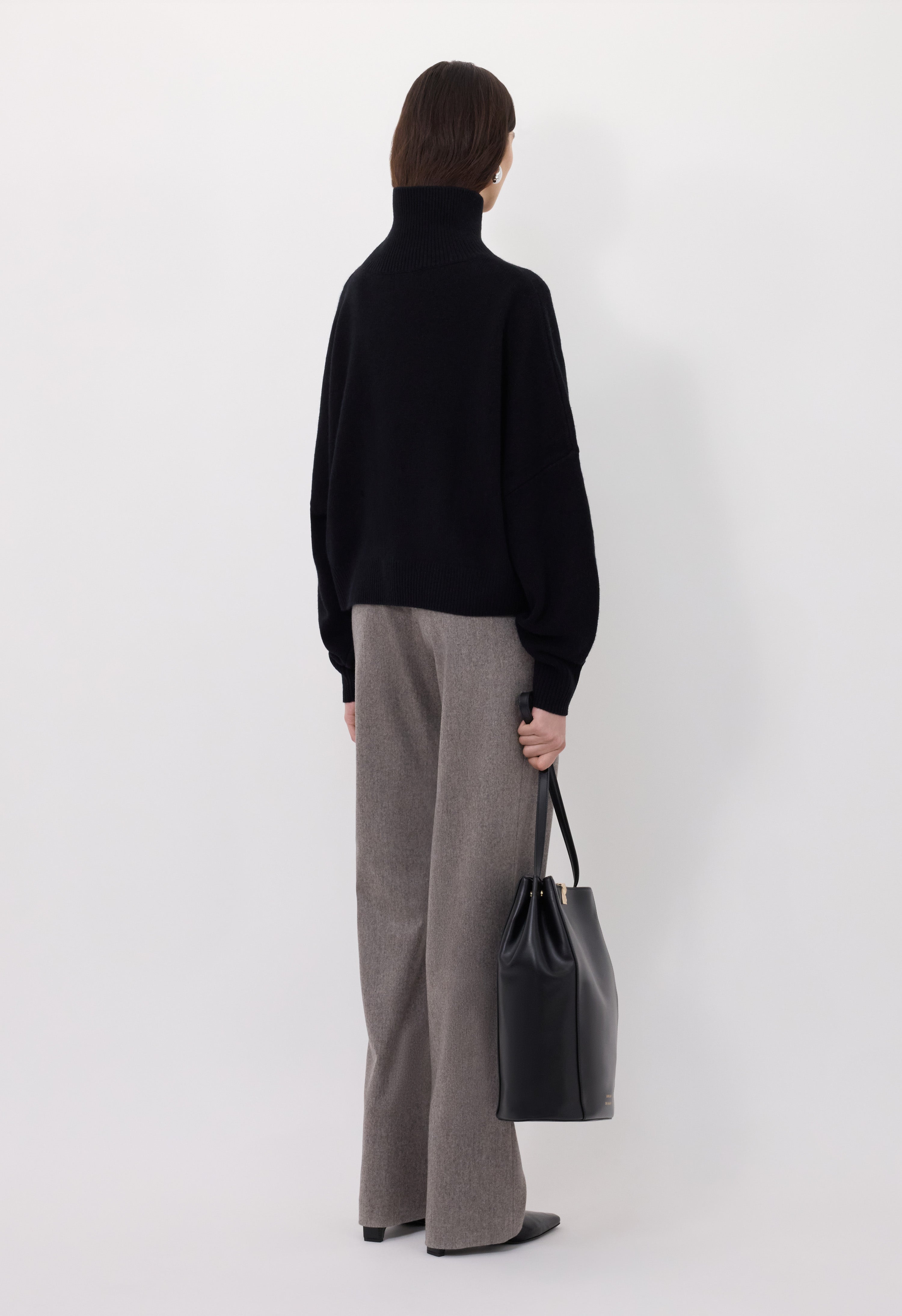 LUKE Stand collar wool sweater