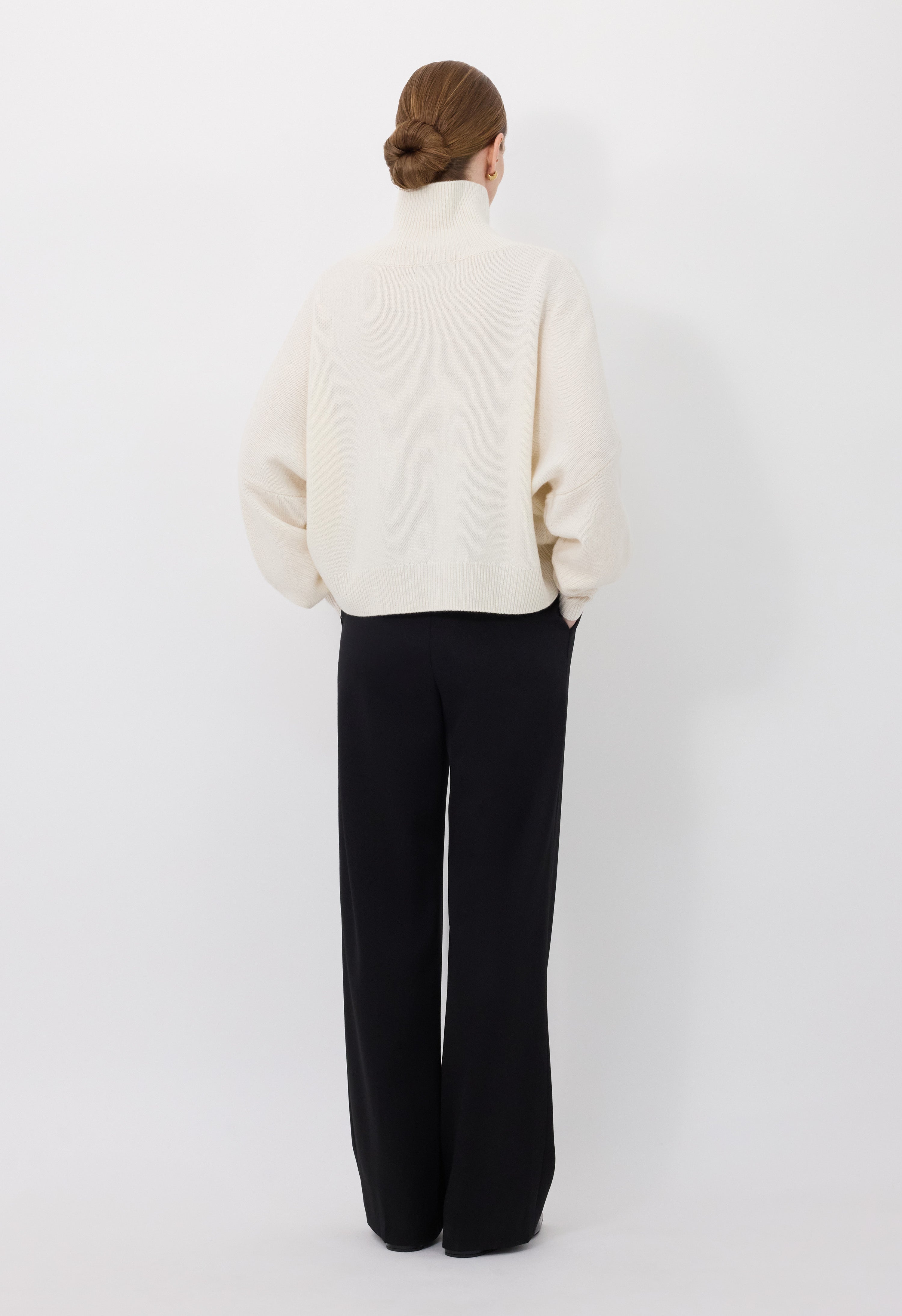 LUKE Stand collar wool sweater
