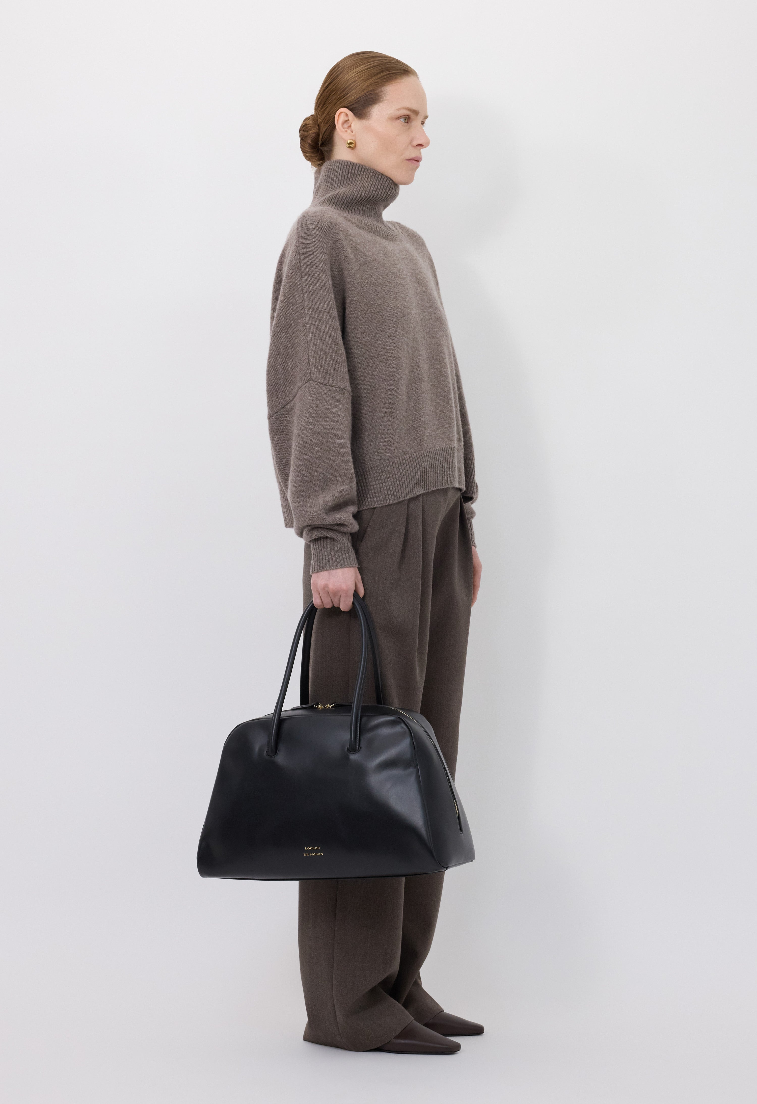 LUKE Stand collar wool sweater