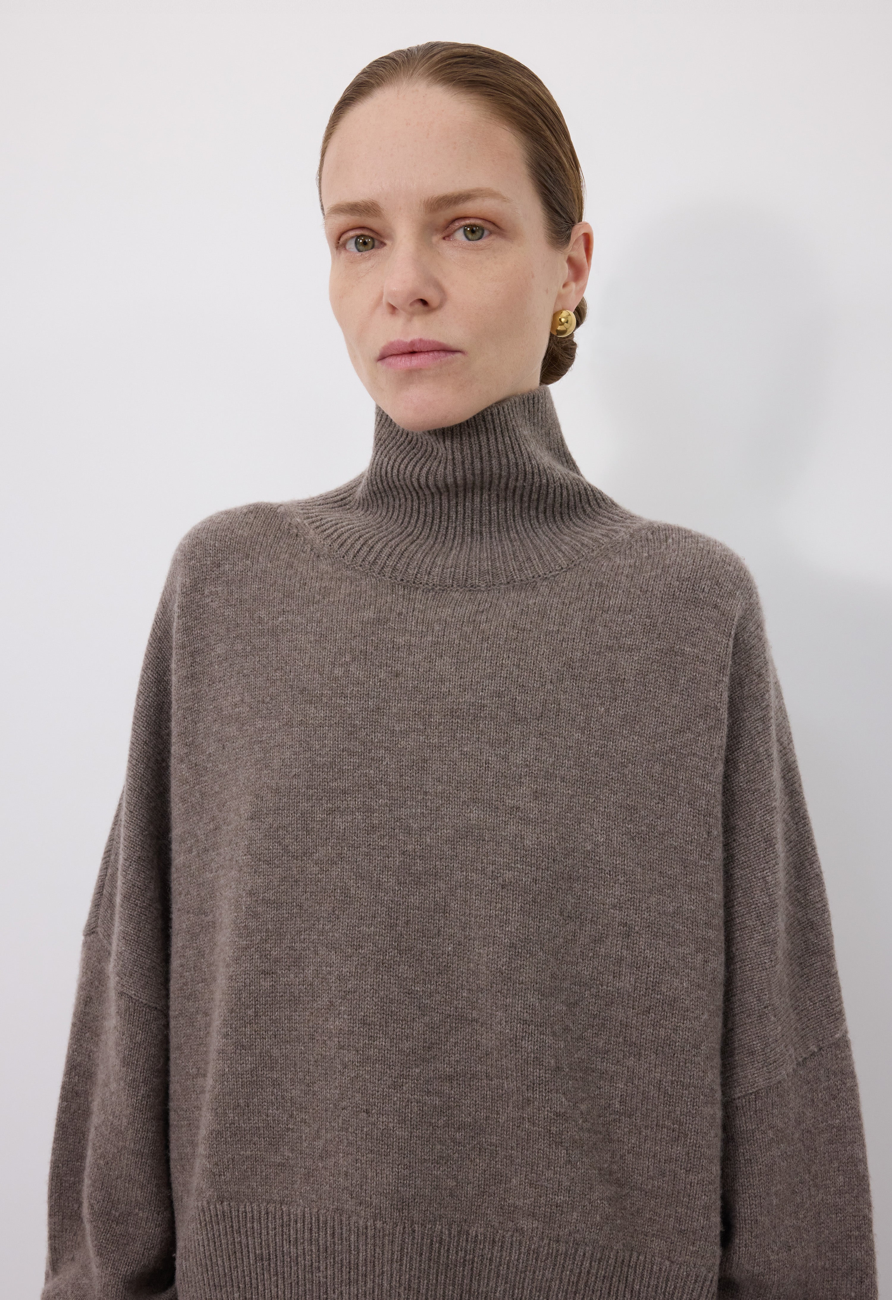 LUKE Stand collar wool sweater