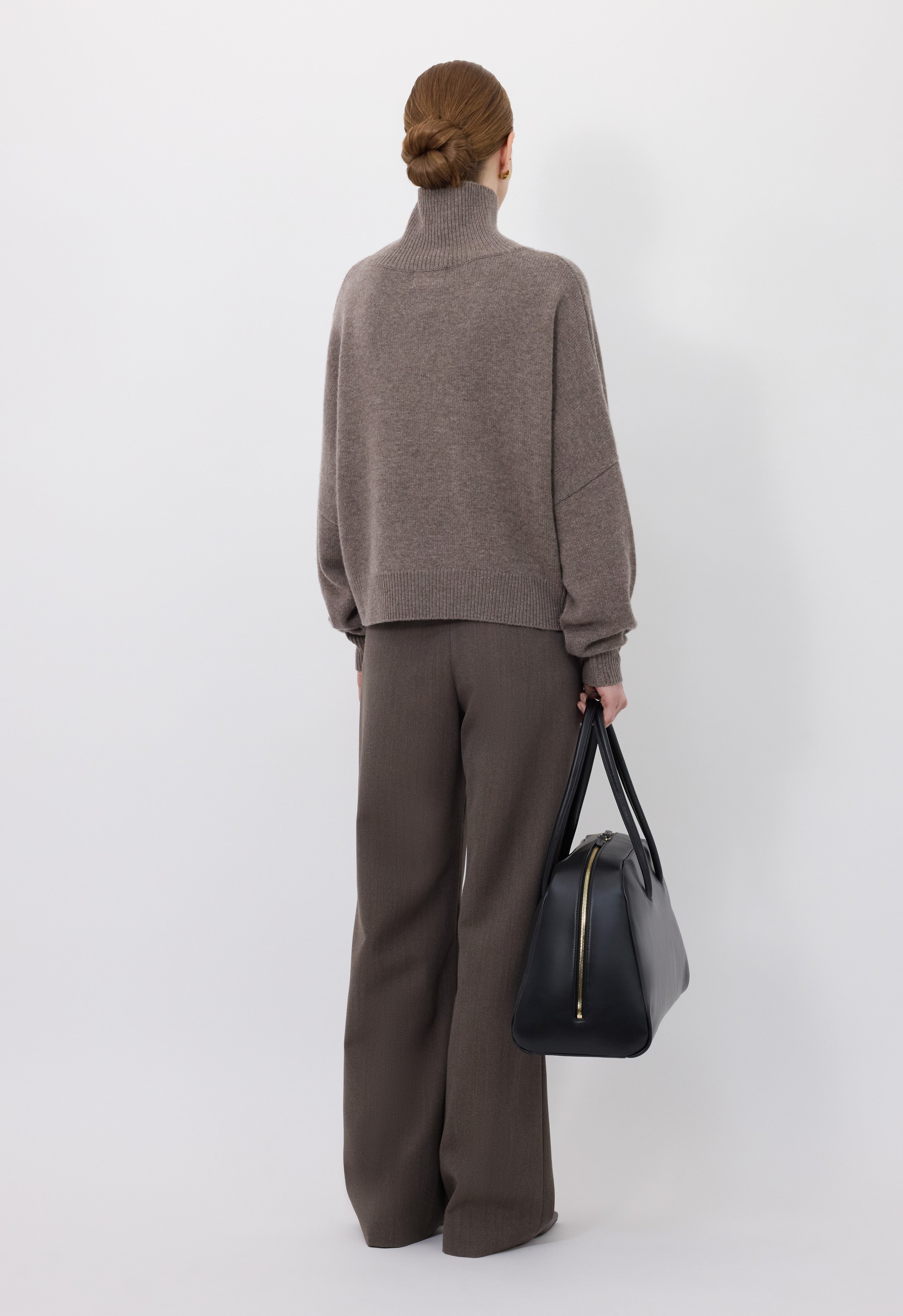 LUKE Stand collar wool sweater