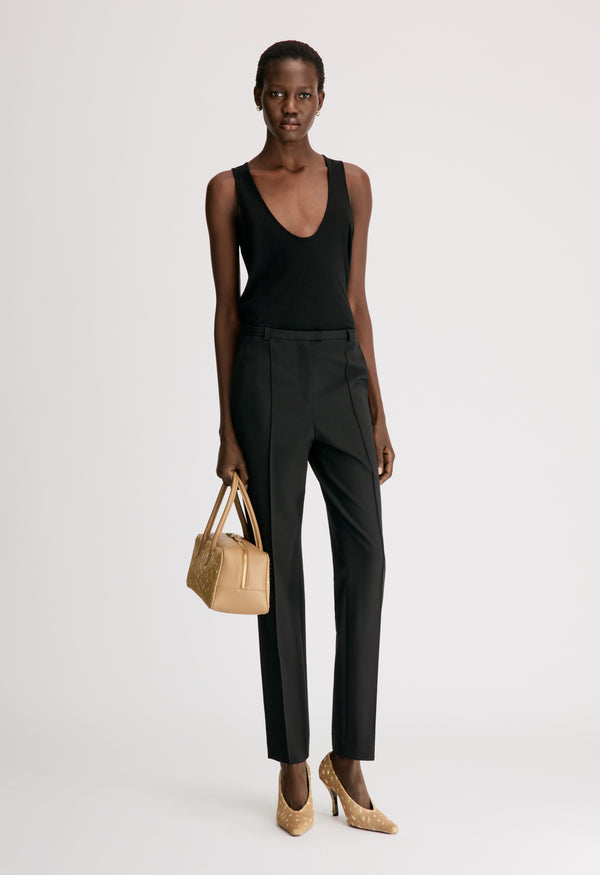MALKA LDS Fitted leg trousers