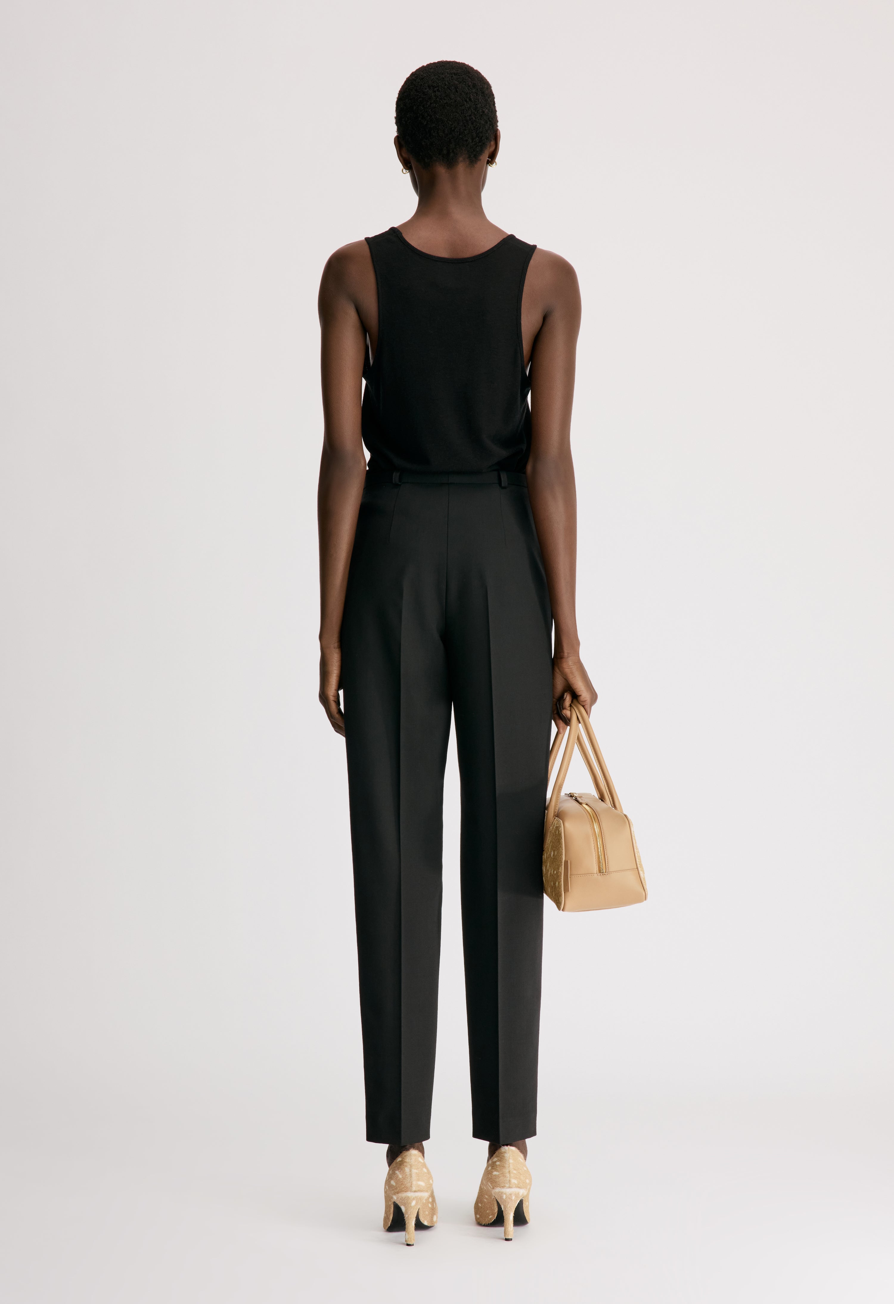 MALKA LDS Fitted leg trousers