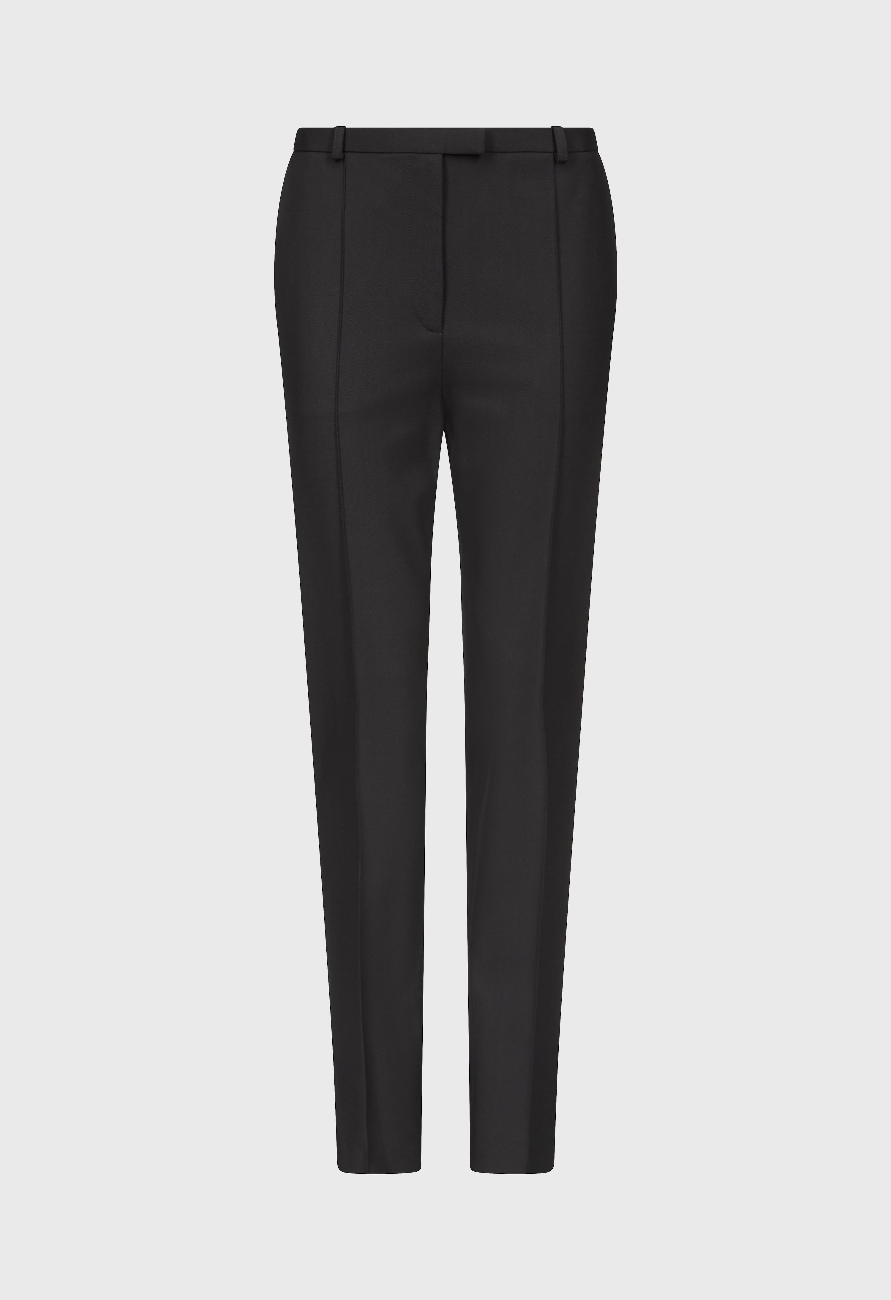 MALKA LDS Grain de poudre fitted trousers