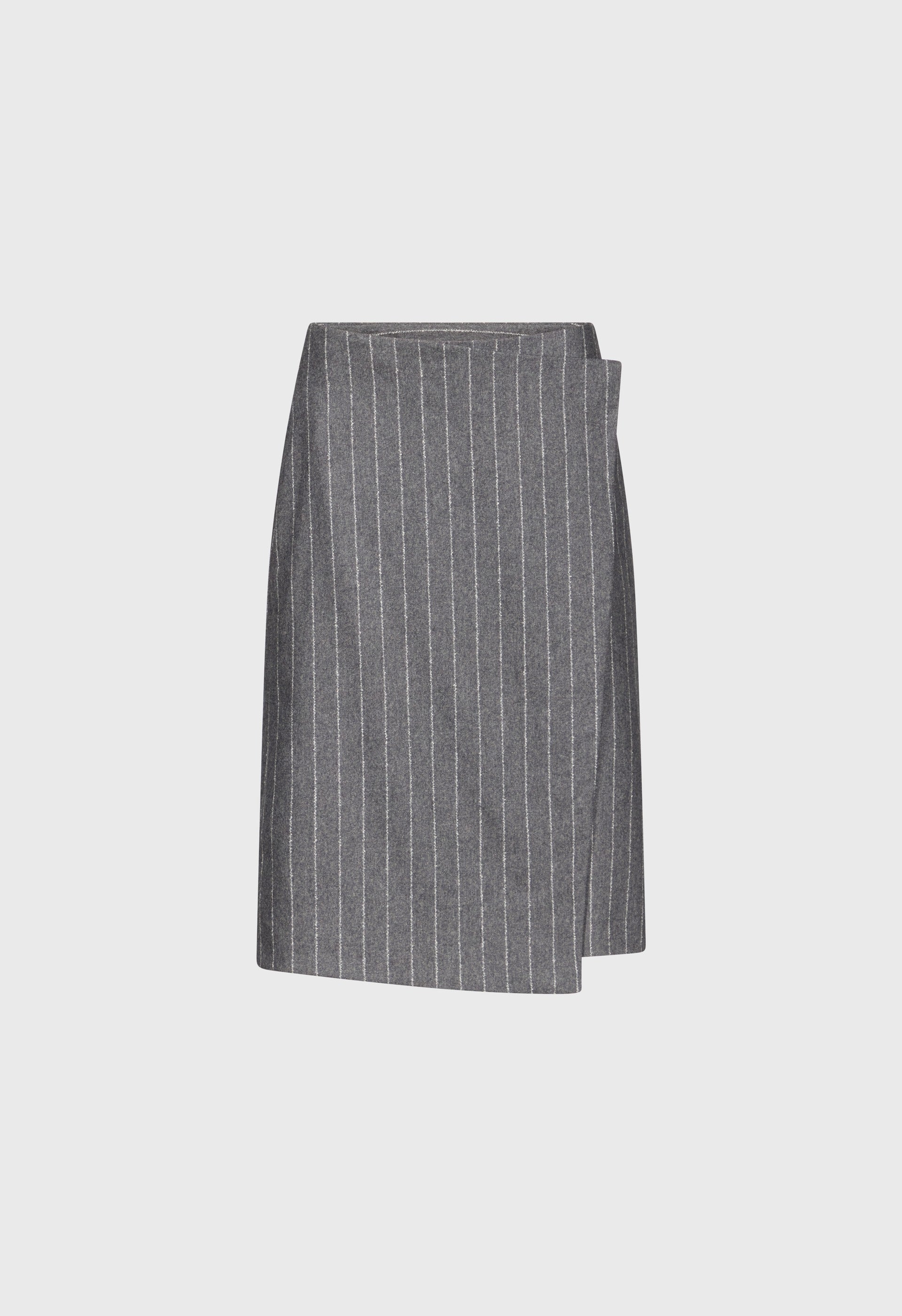 MASON Striped flannel wrap skirt