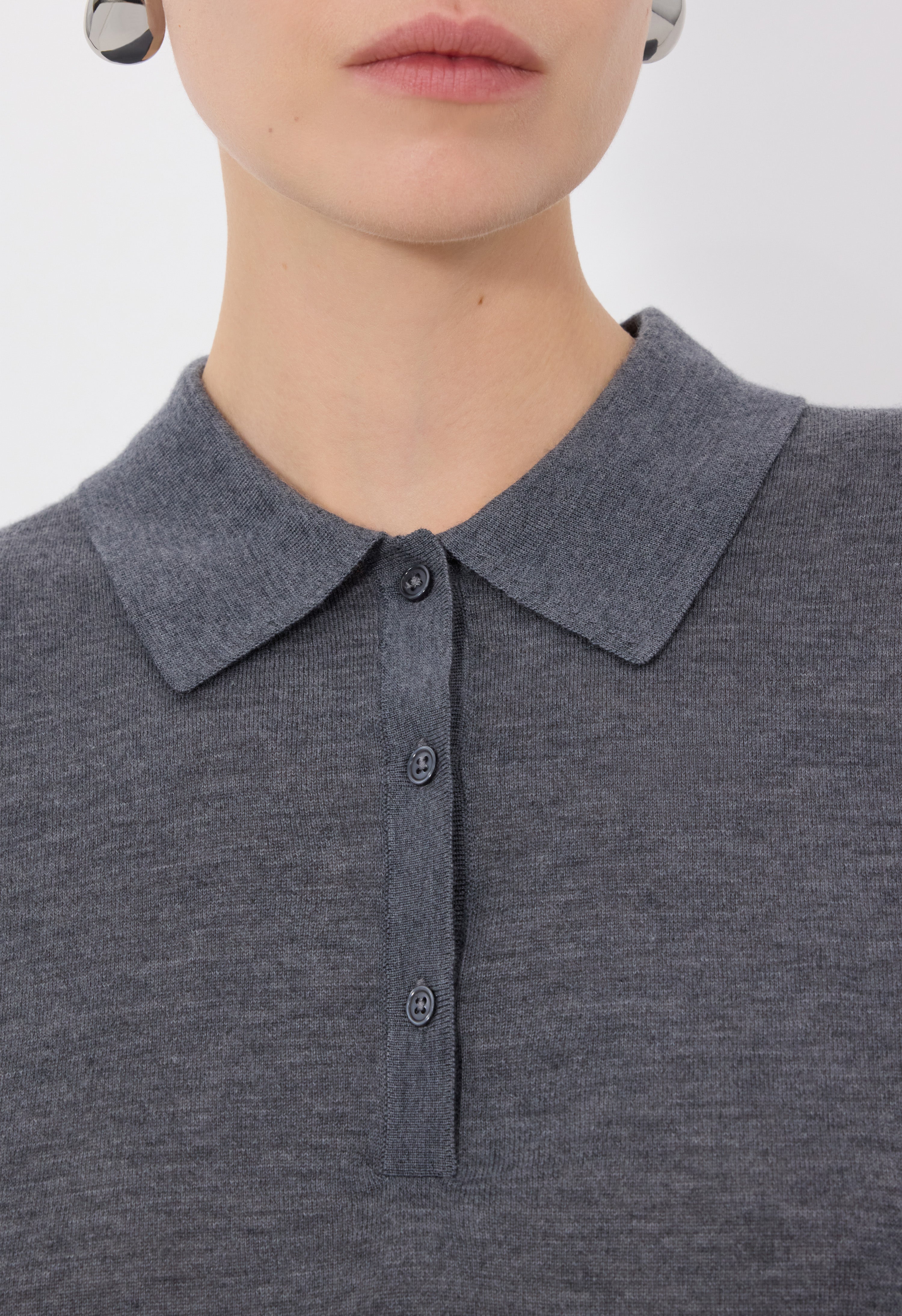 MIGO Fluid cashmere polo shirt