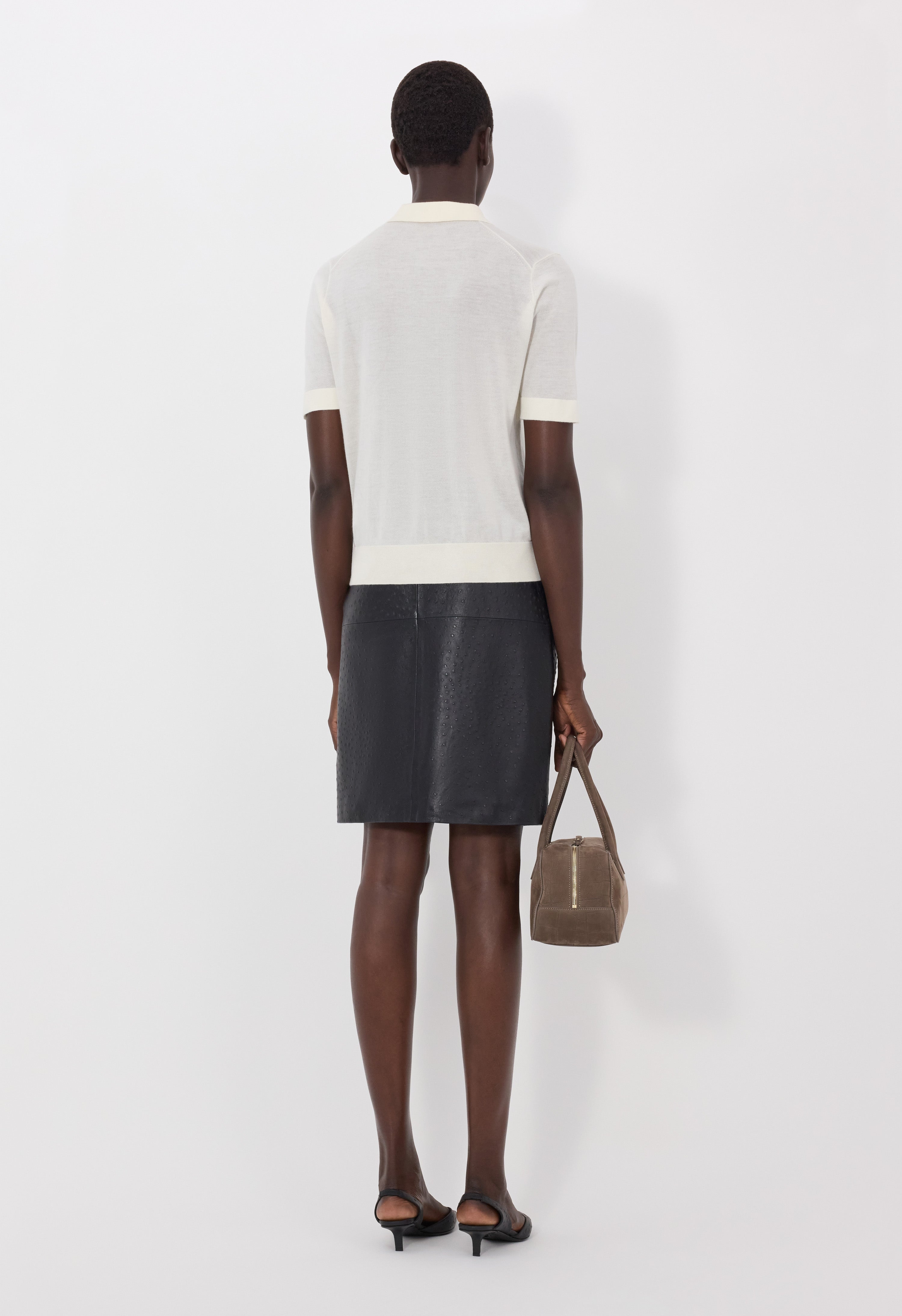 MIGO Fluid cashmere polo shirt