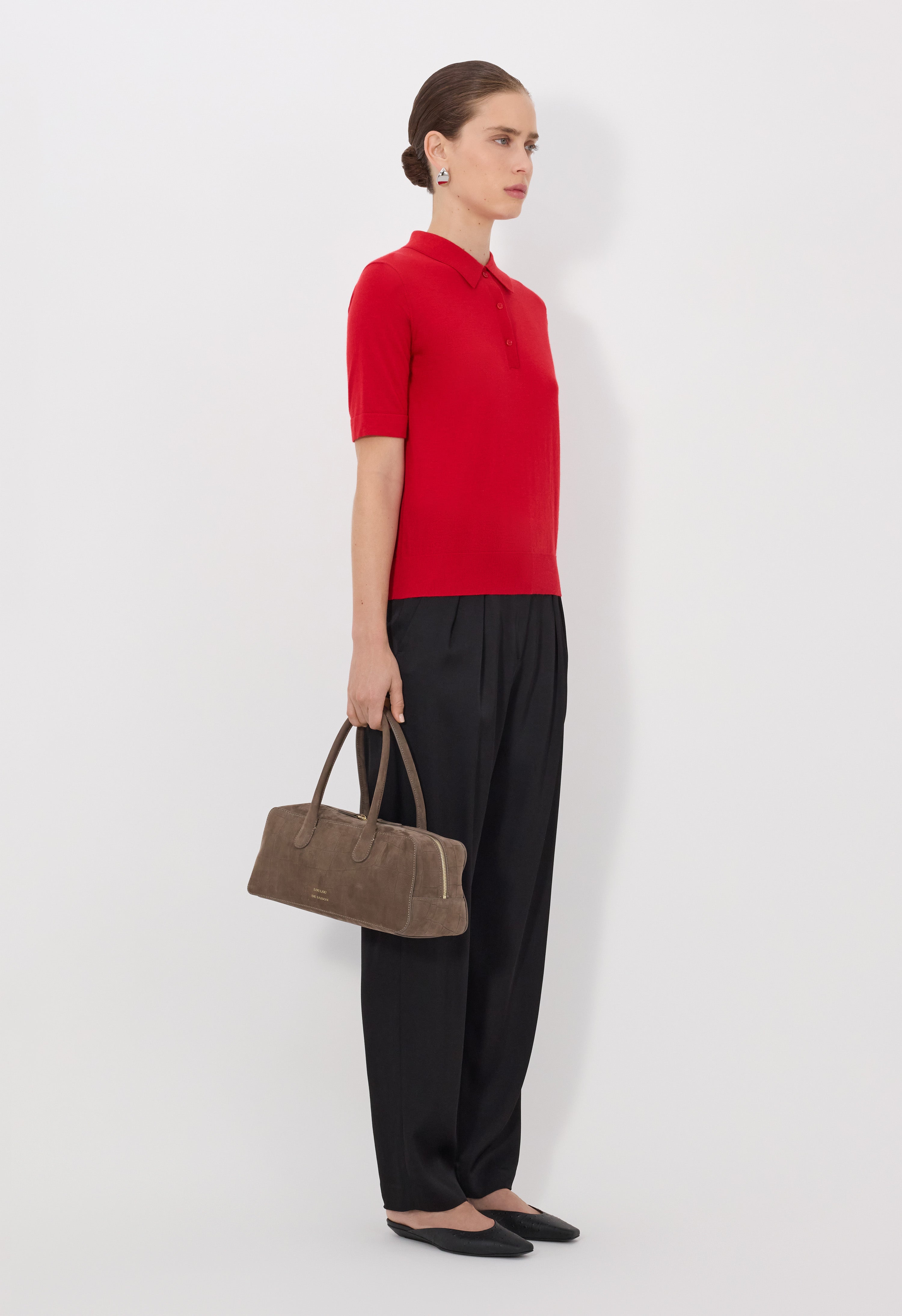 MIGO Fluid cashmere polo shirt