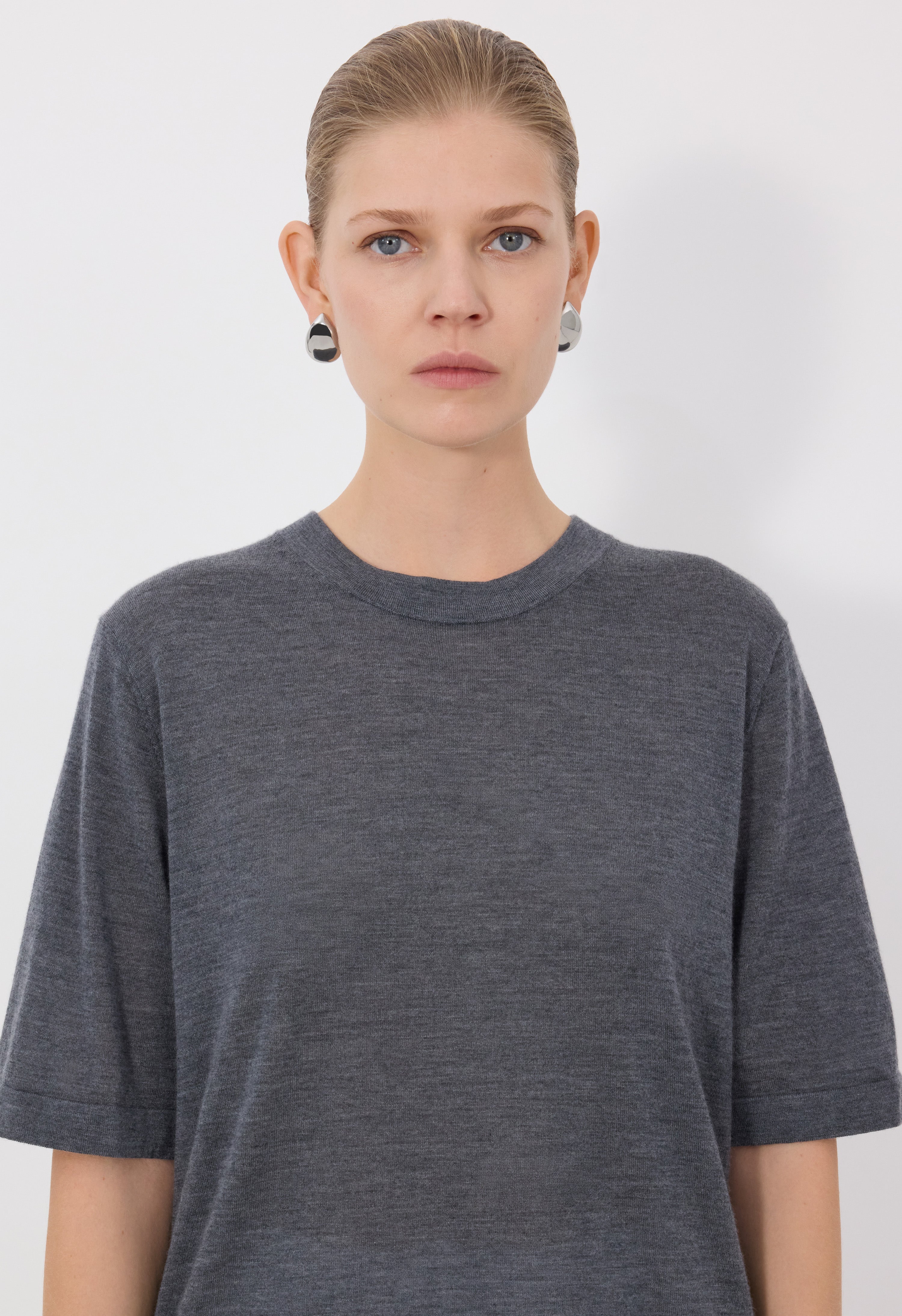 NALA Haut à manches courtes en cachemire fluide