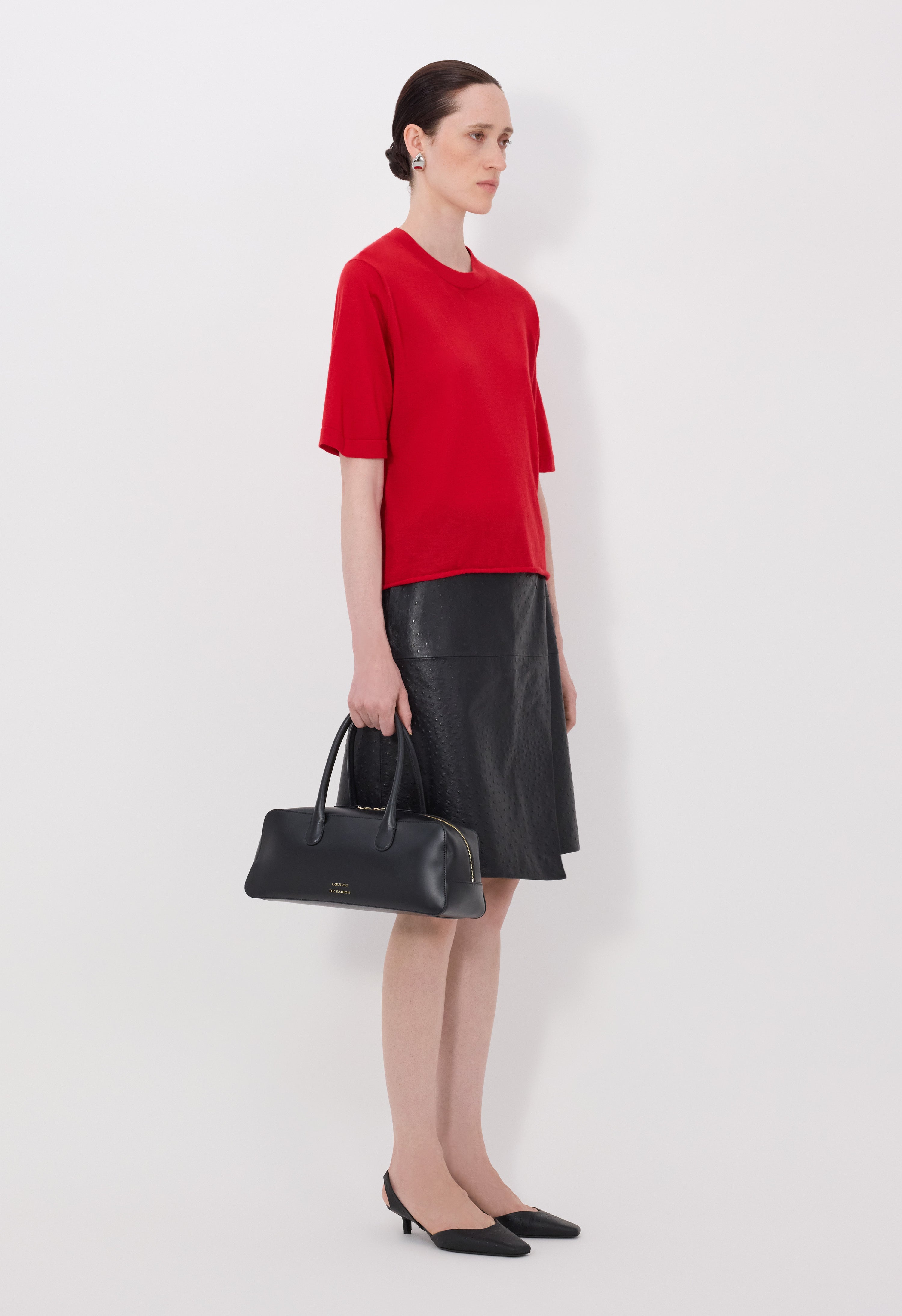 NALA Haut à manches courtes en cachemire fluide