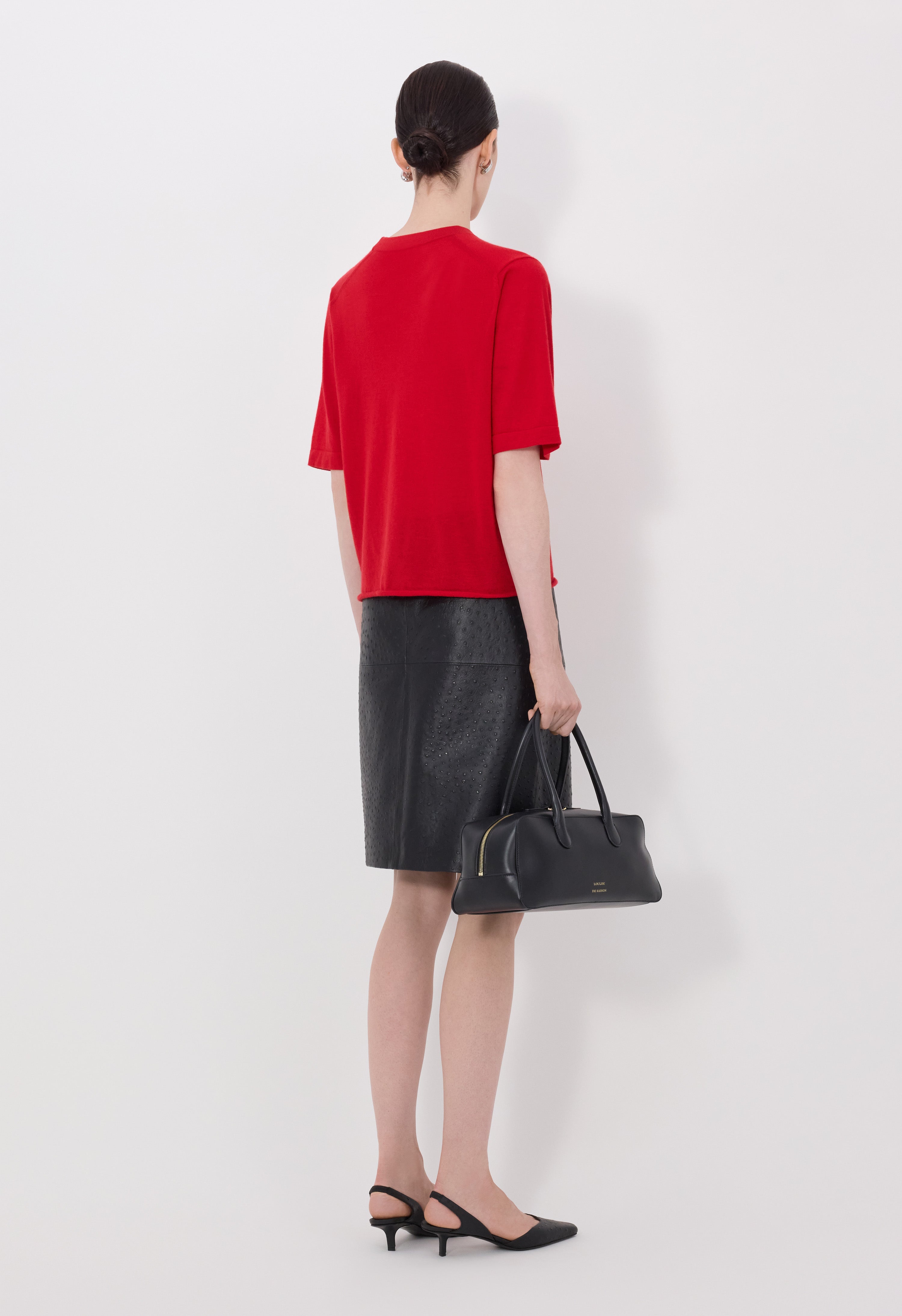 NALA Haut à manches courtes en cachemire fluide