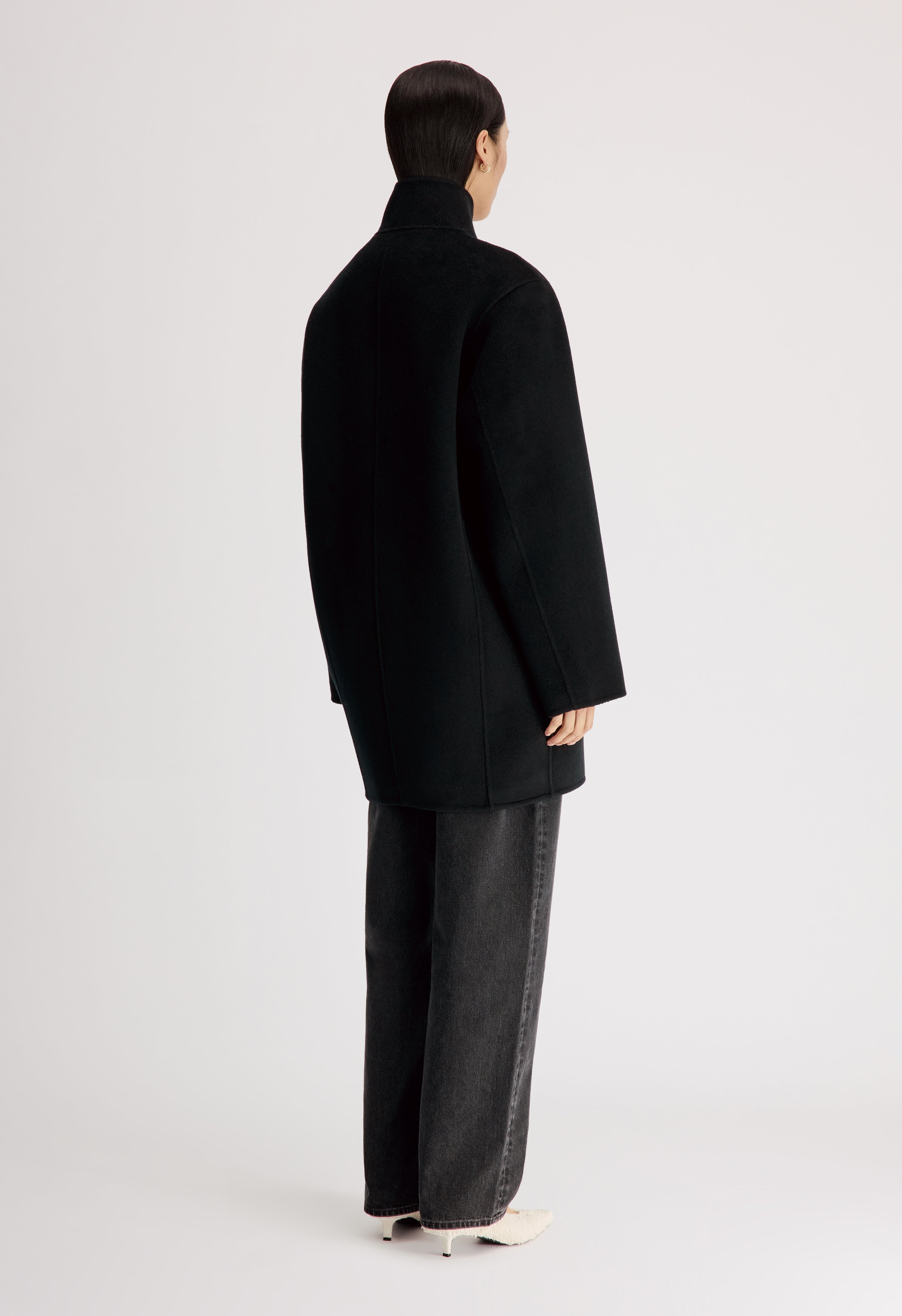 OLMO Wool cashmere drap short coat